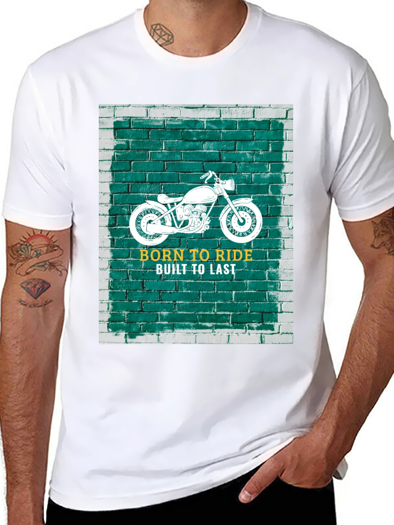 Born to Ride Black Graphic T-Shirt