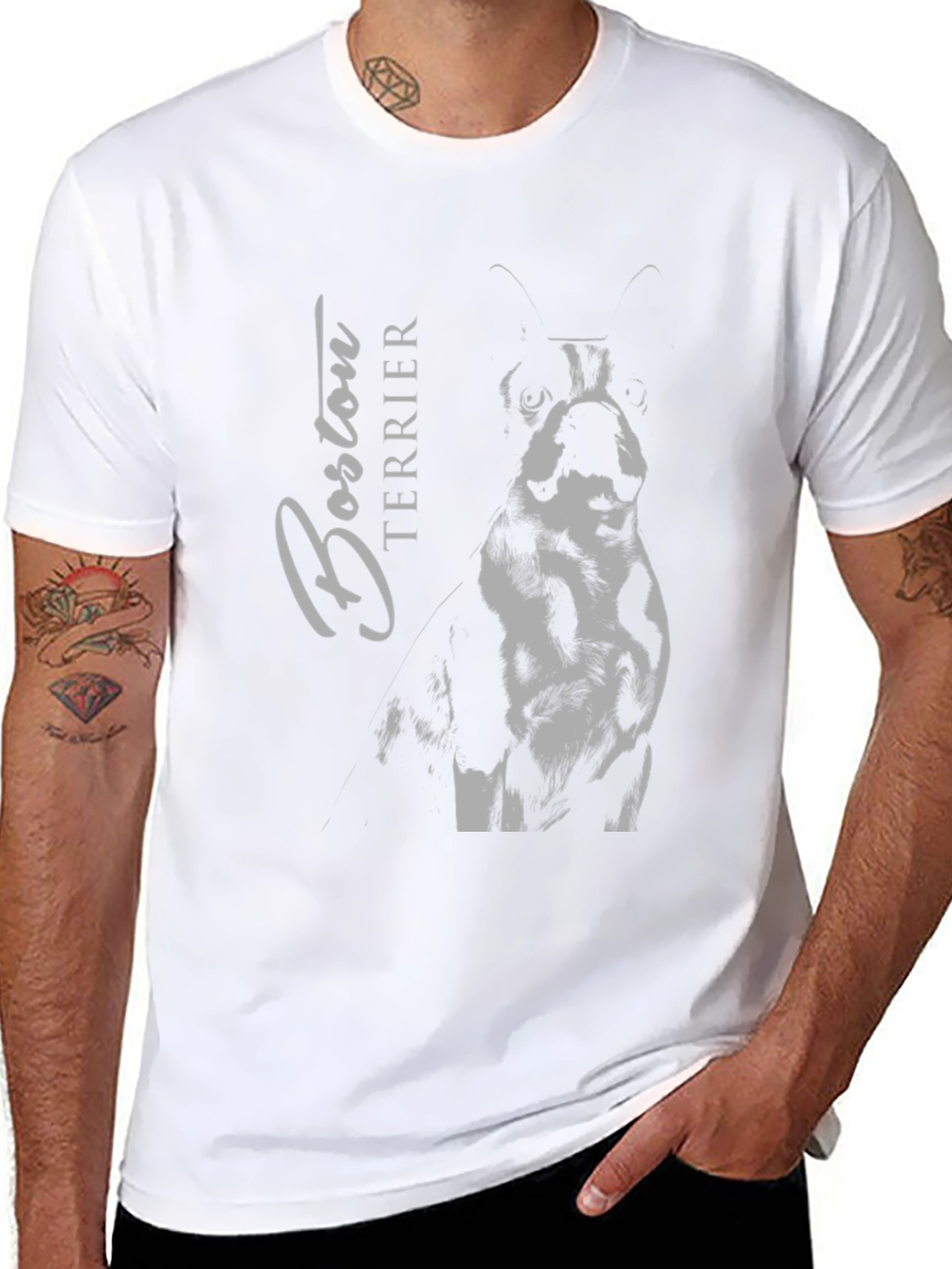 Boston Terrier Graphic Tee - Dog Lover T-Shirt