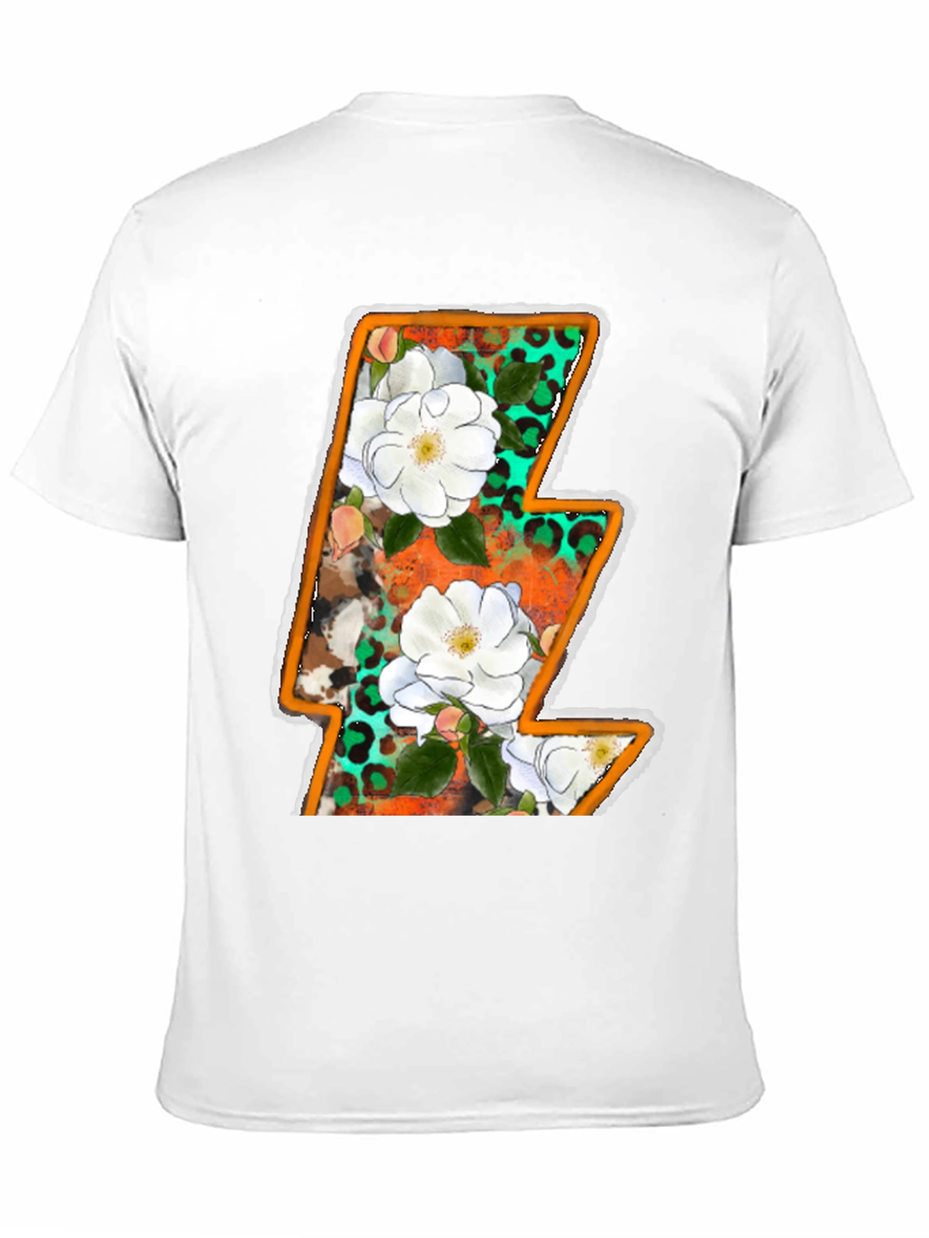 Floral Lightning Bolt Graphic Tee