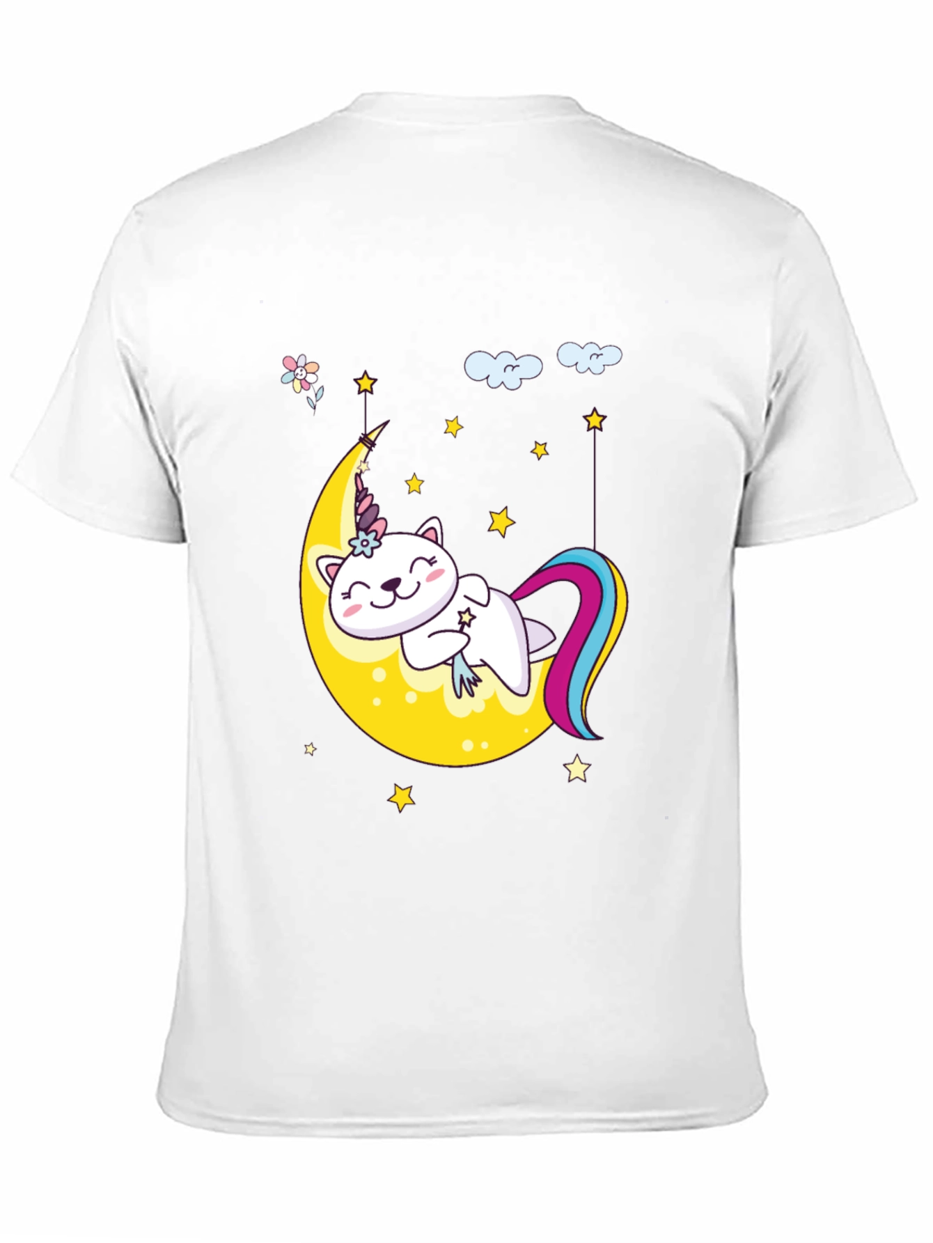 Cute Unicorn Cat Moon T-Shirt