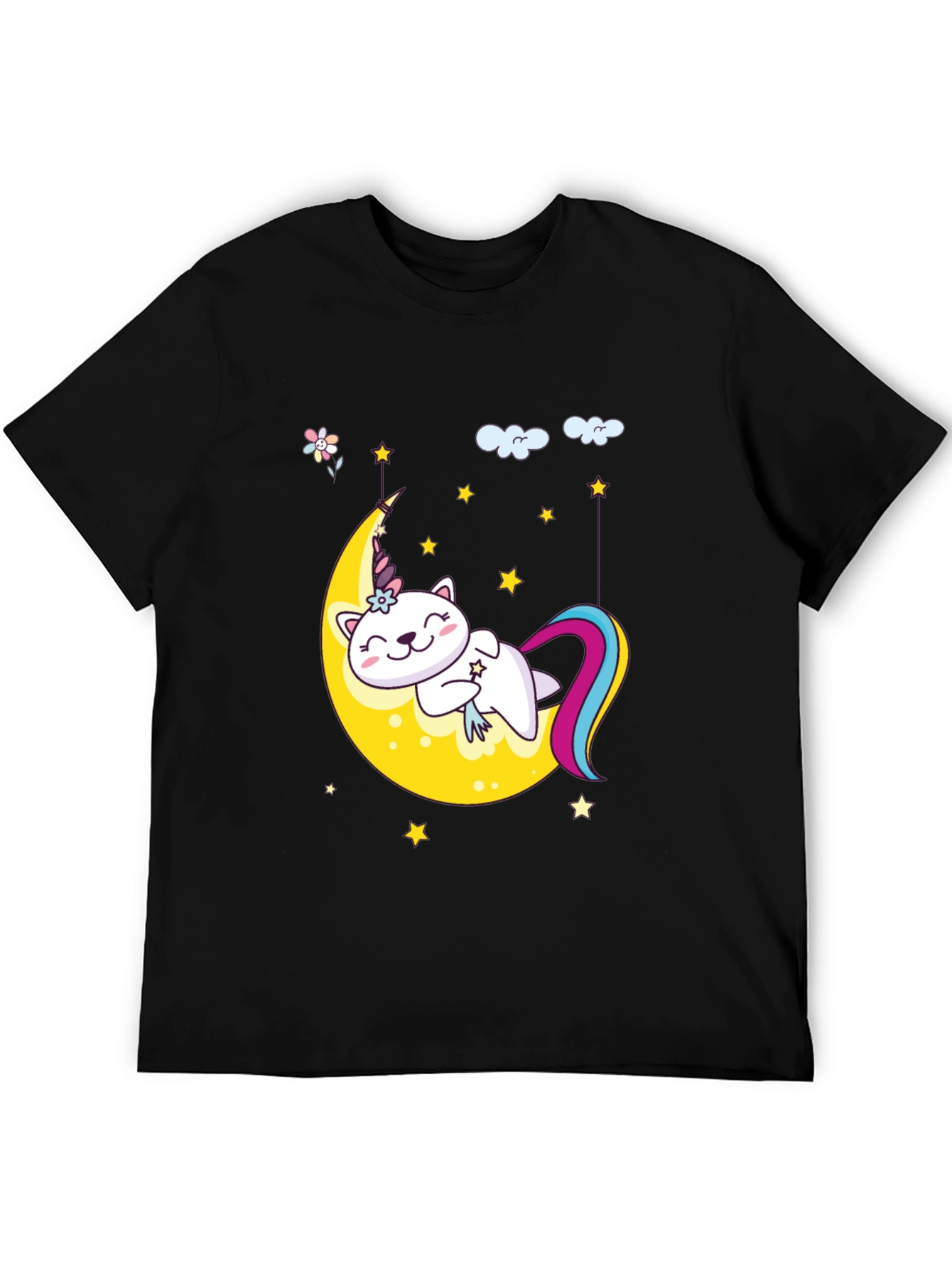 Cute Unicorn Cat Moon T-Shirt