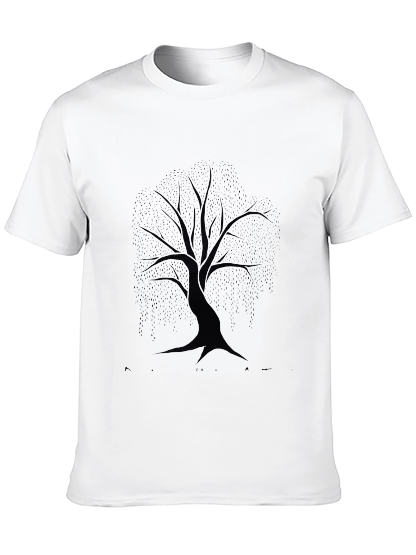 Mens Black Tree Graphic T-Shirt