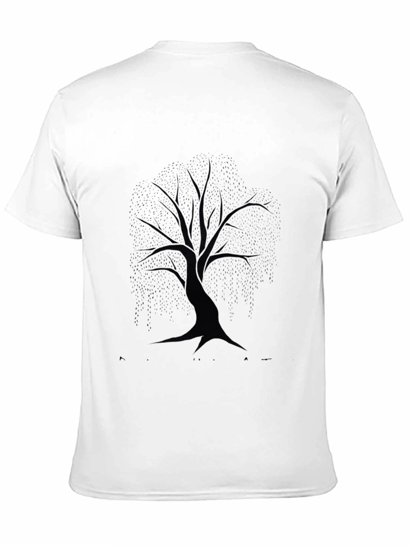 Mens Black Tree Graphic T-Shirt