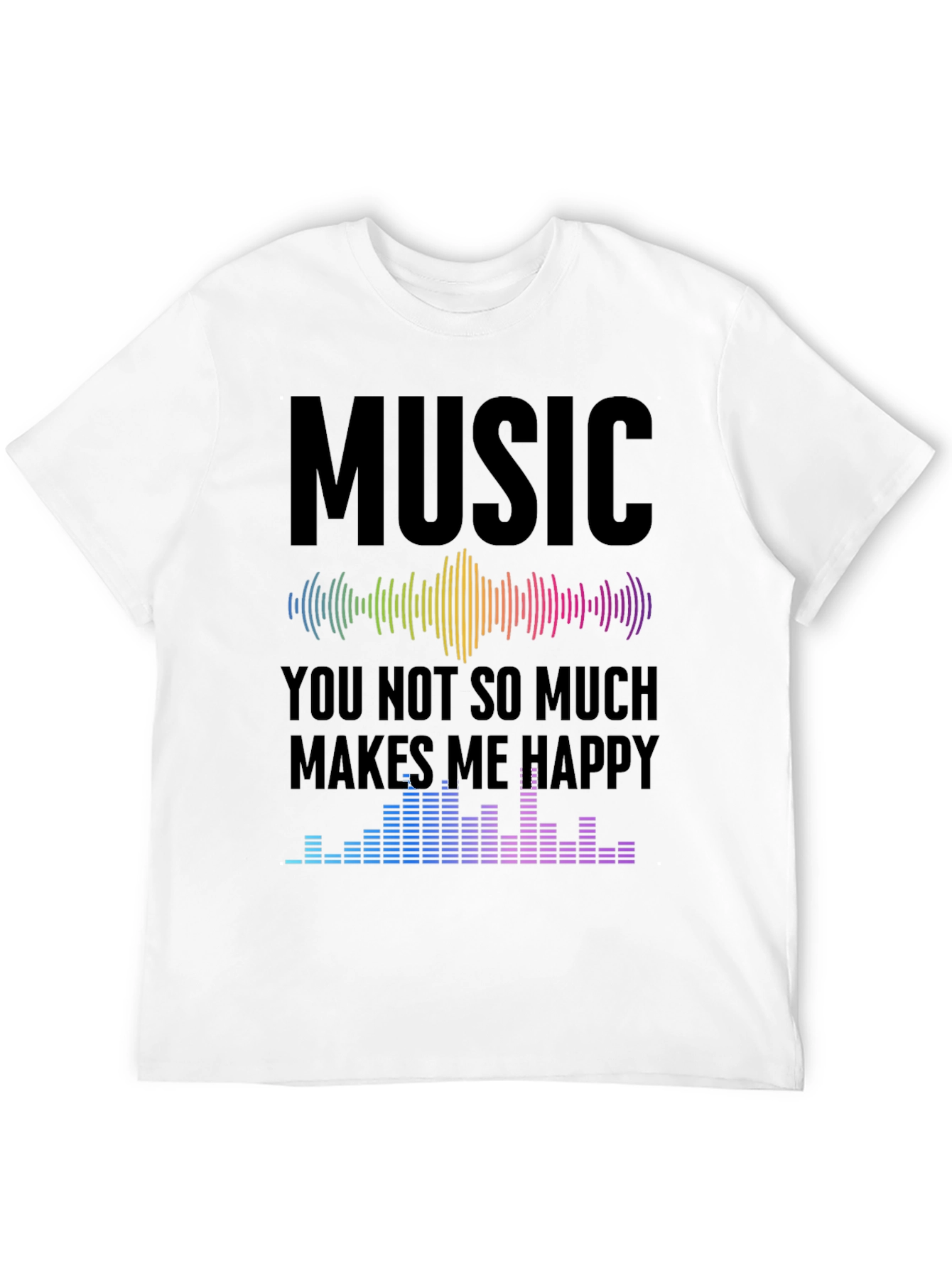 Music Makes Me Happy Graphic T-Shirt
