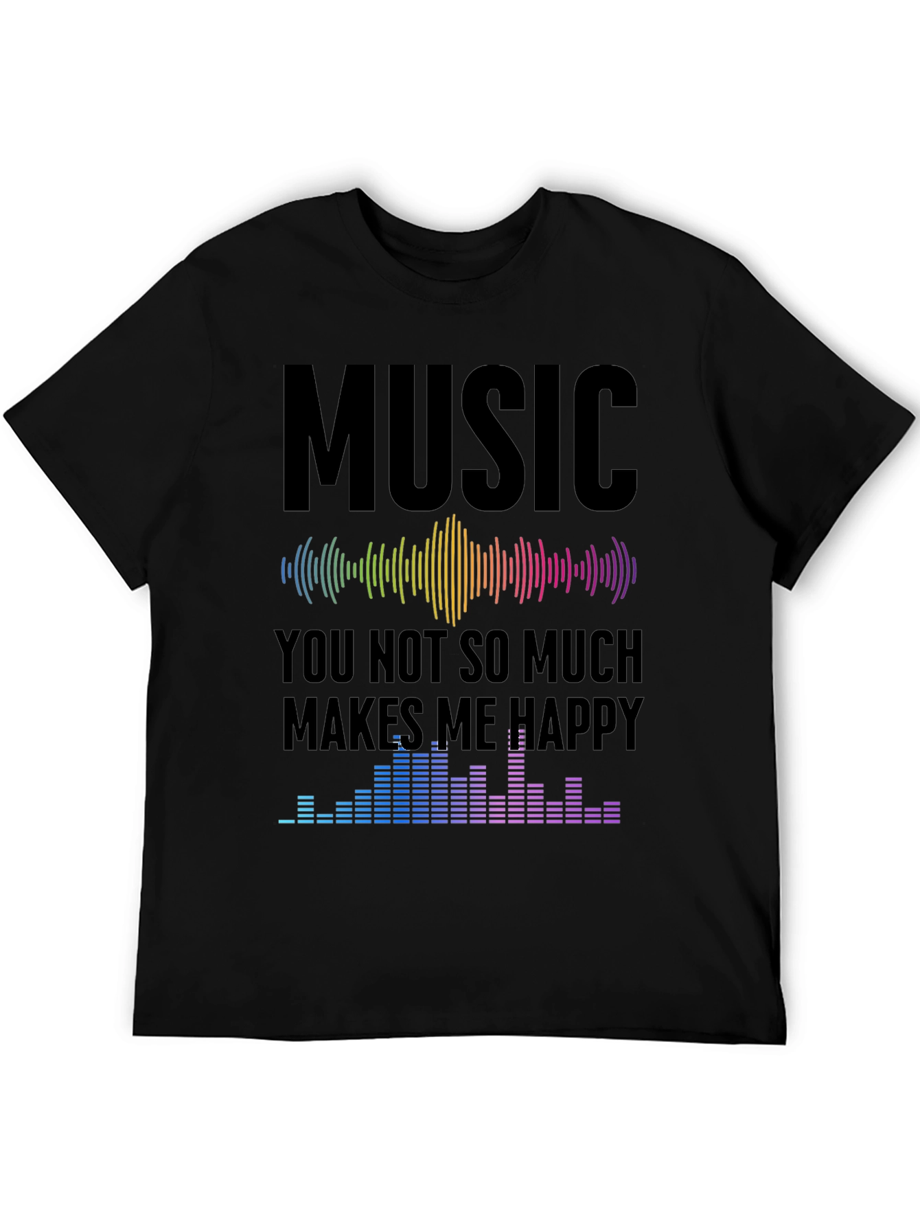Music Makes Me Happy Graphic T-Shirt