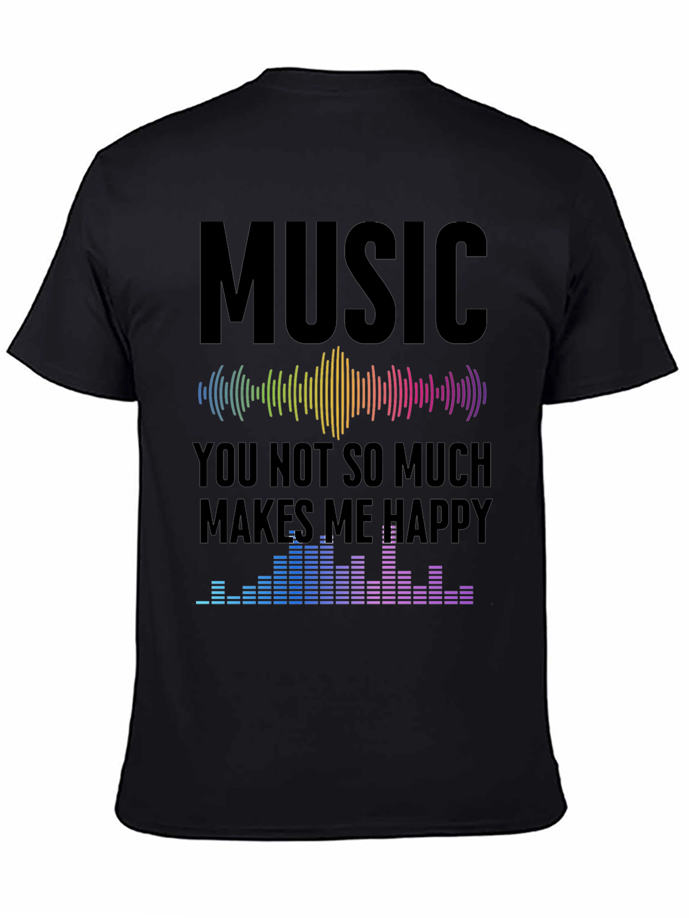 Music Makes Me Happy Graphic T-Shirt