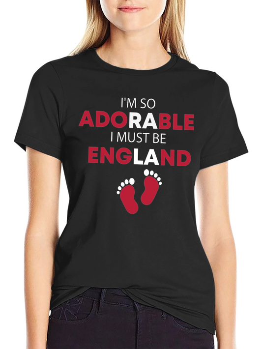 Adorable England Baby Graphic Tee - Soft Cotton T-Shirt