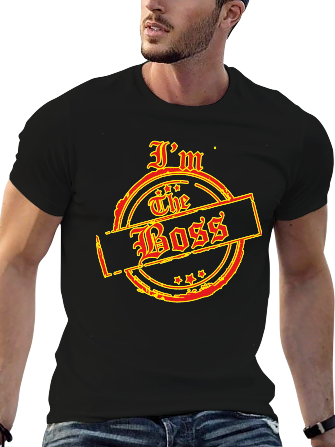 Im The Boss Graphic T-Shirt - Black