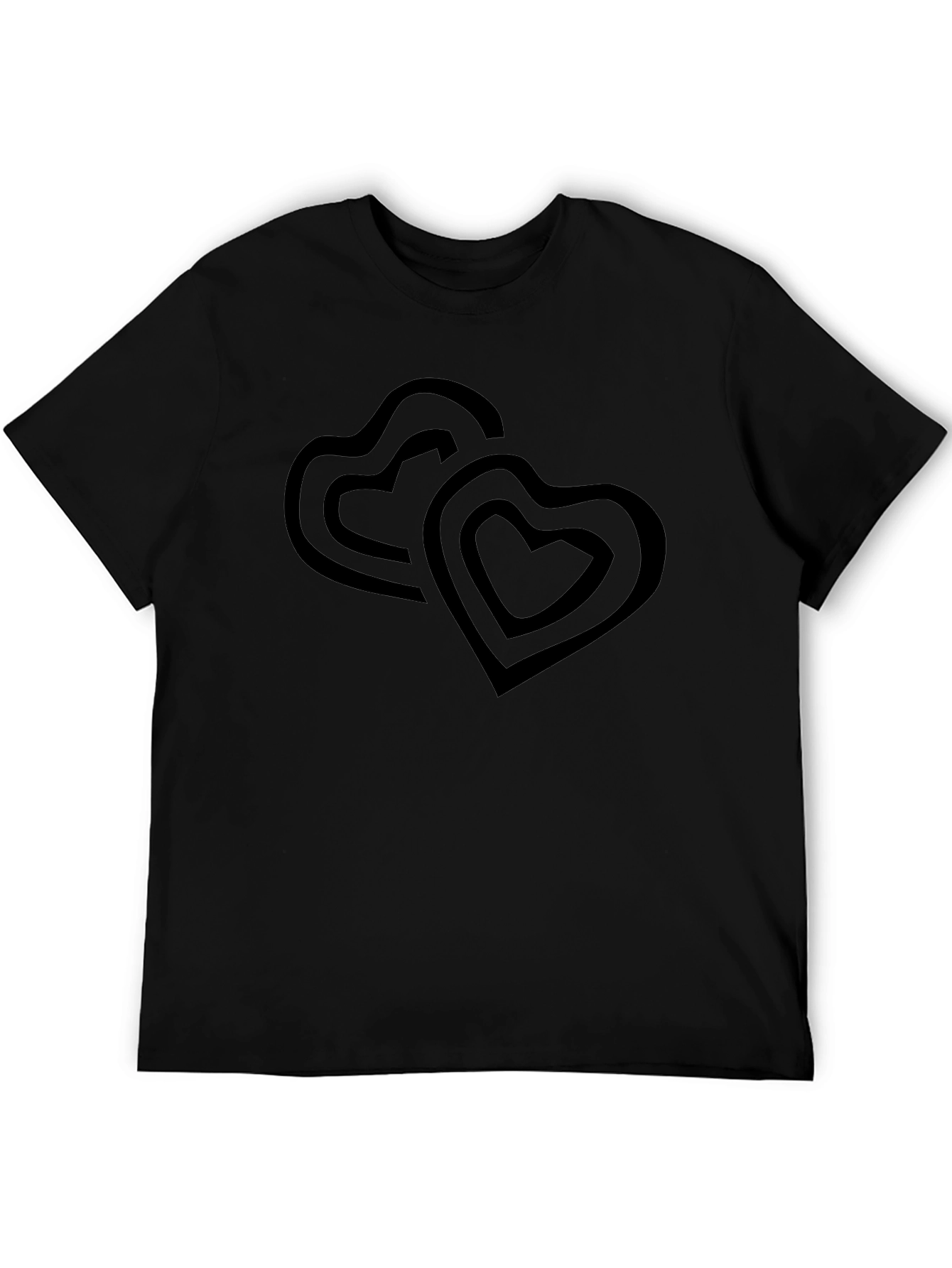 Heart Graphic Black T-Shirt