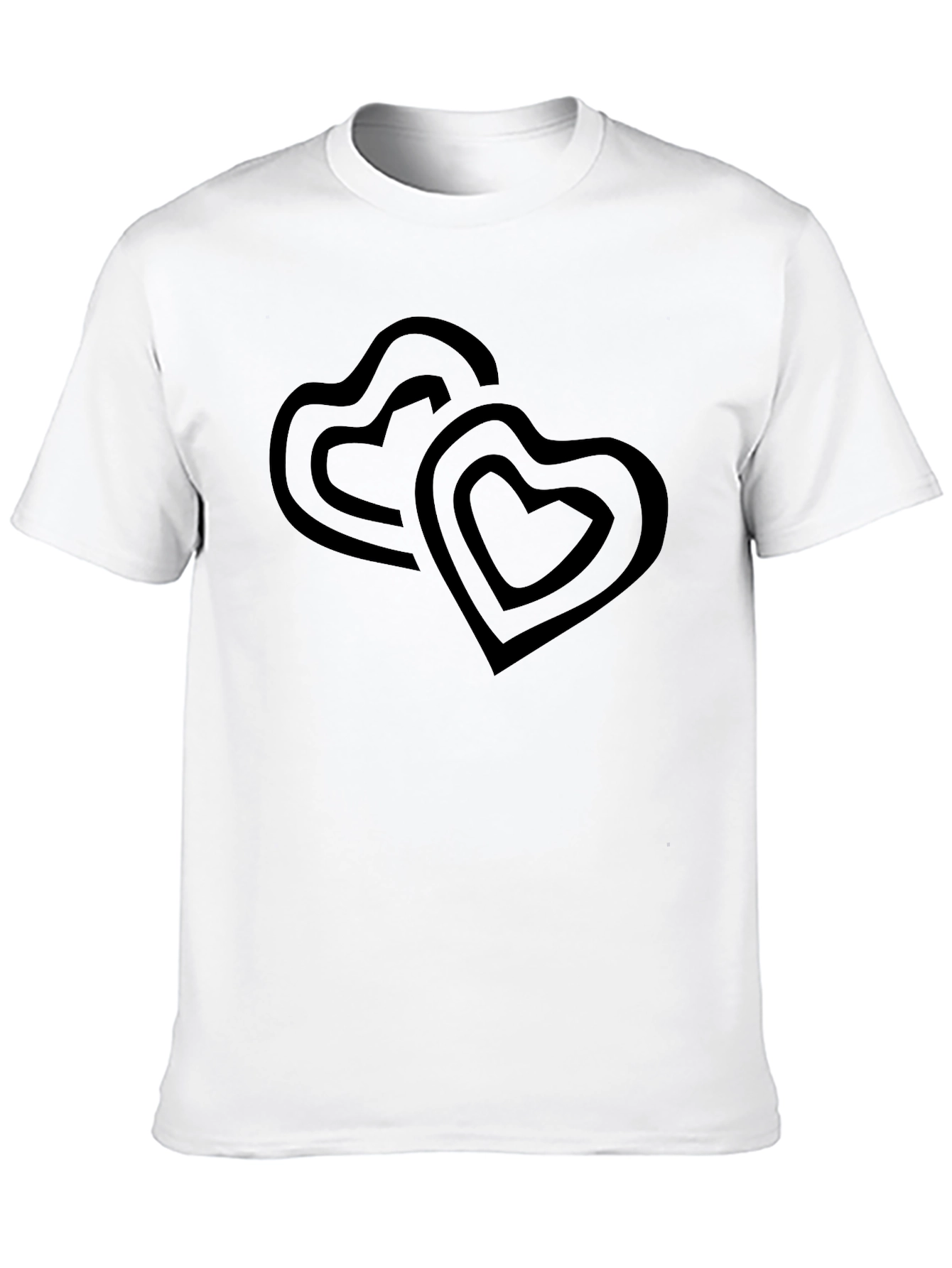 Heart Graphic Black T-Shirt