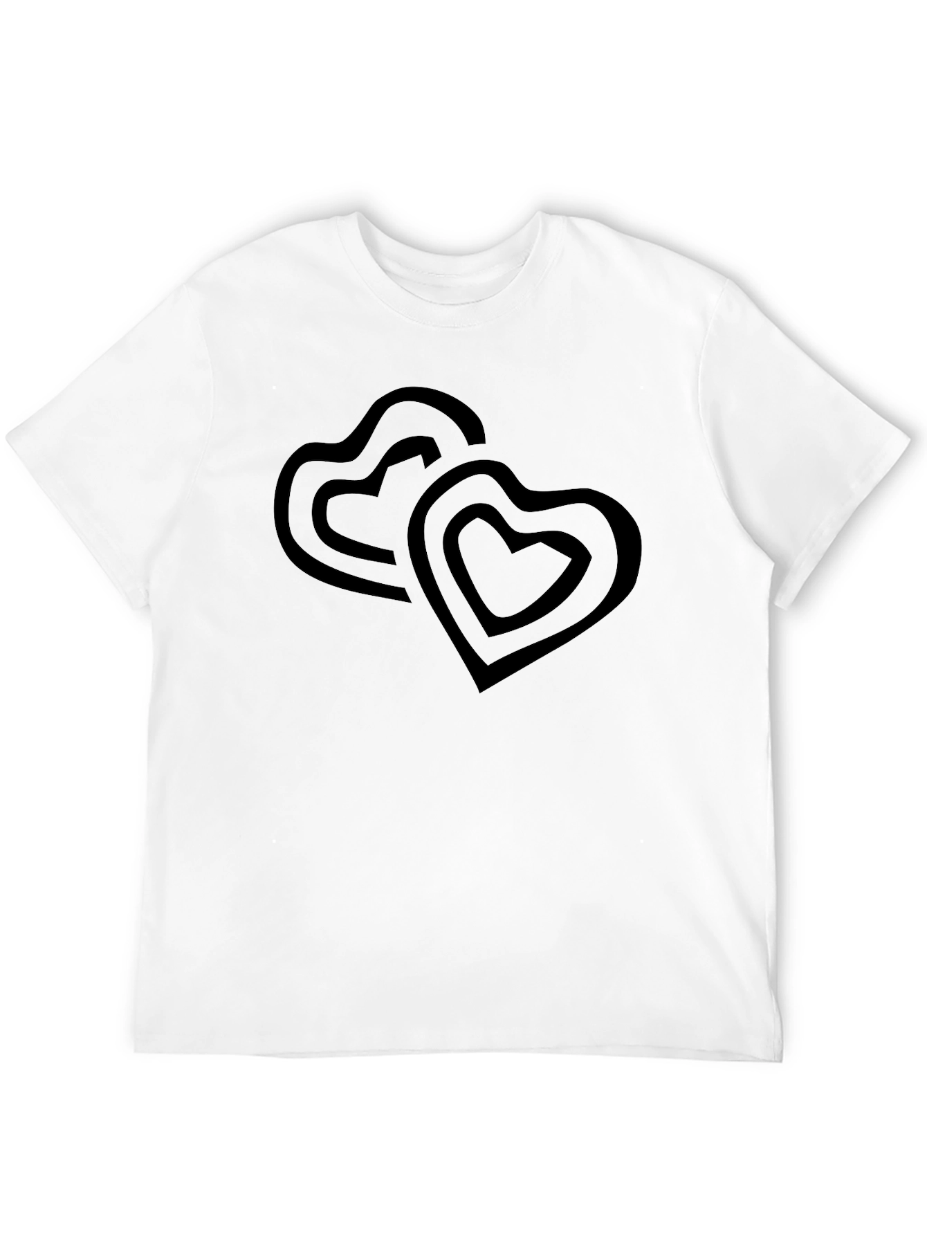 Heart Graphic Black T-Shirt