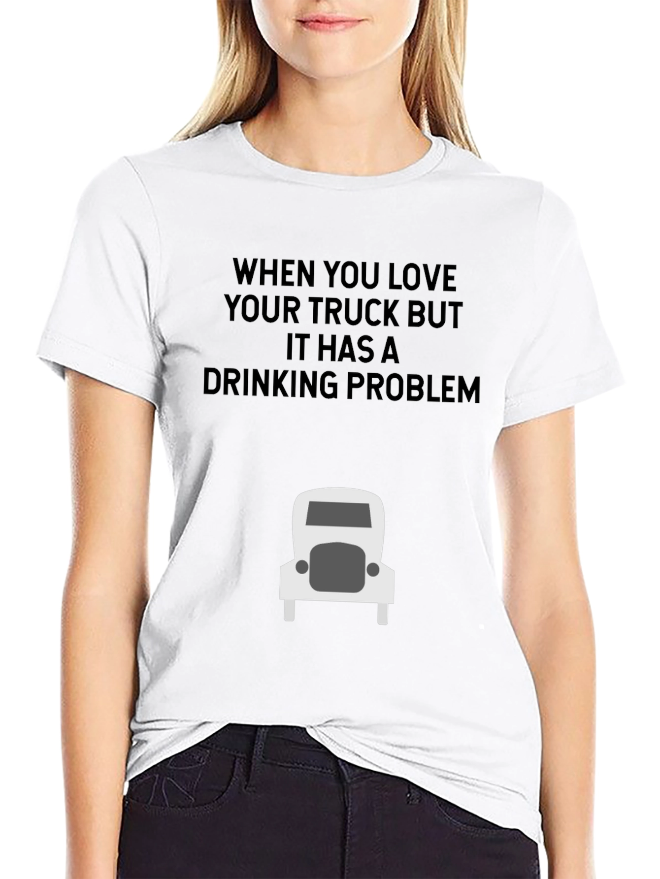 Truck Lover Humor T-Shirt: Drinking Problem