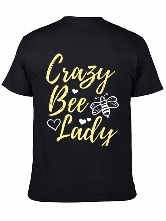 Crazy Bee Lady T-Shirt - Black