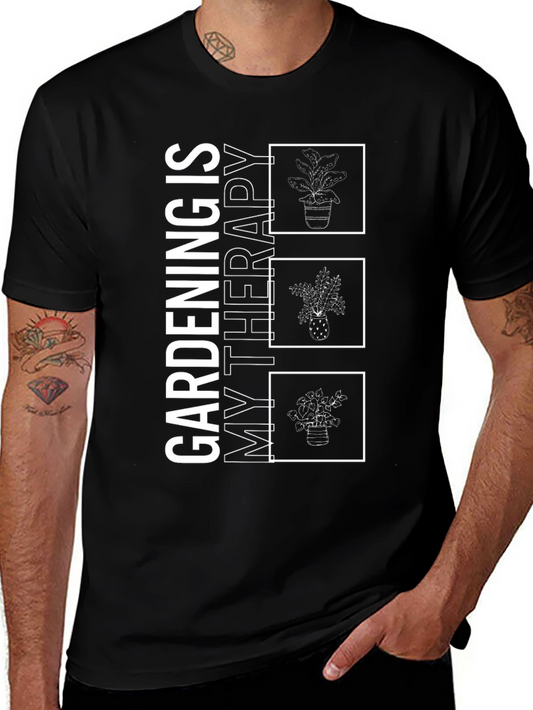 Gardening is My Therapy Graphic T-Shirt