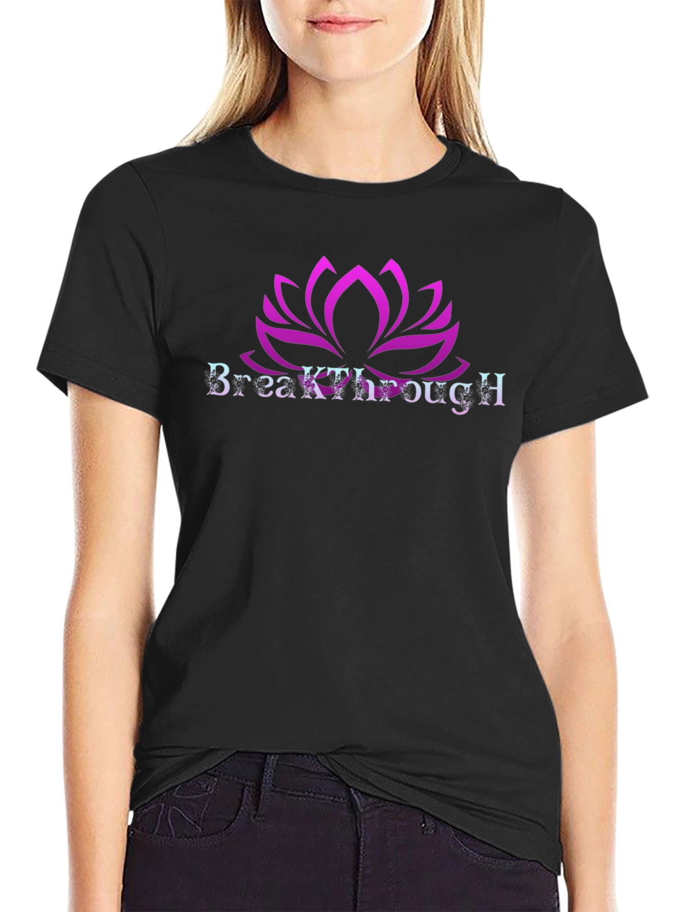 Breakthrough Lotus Graphic T-Shirt - Stylish and Unique