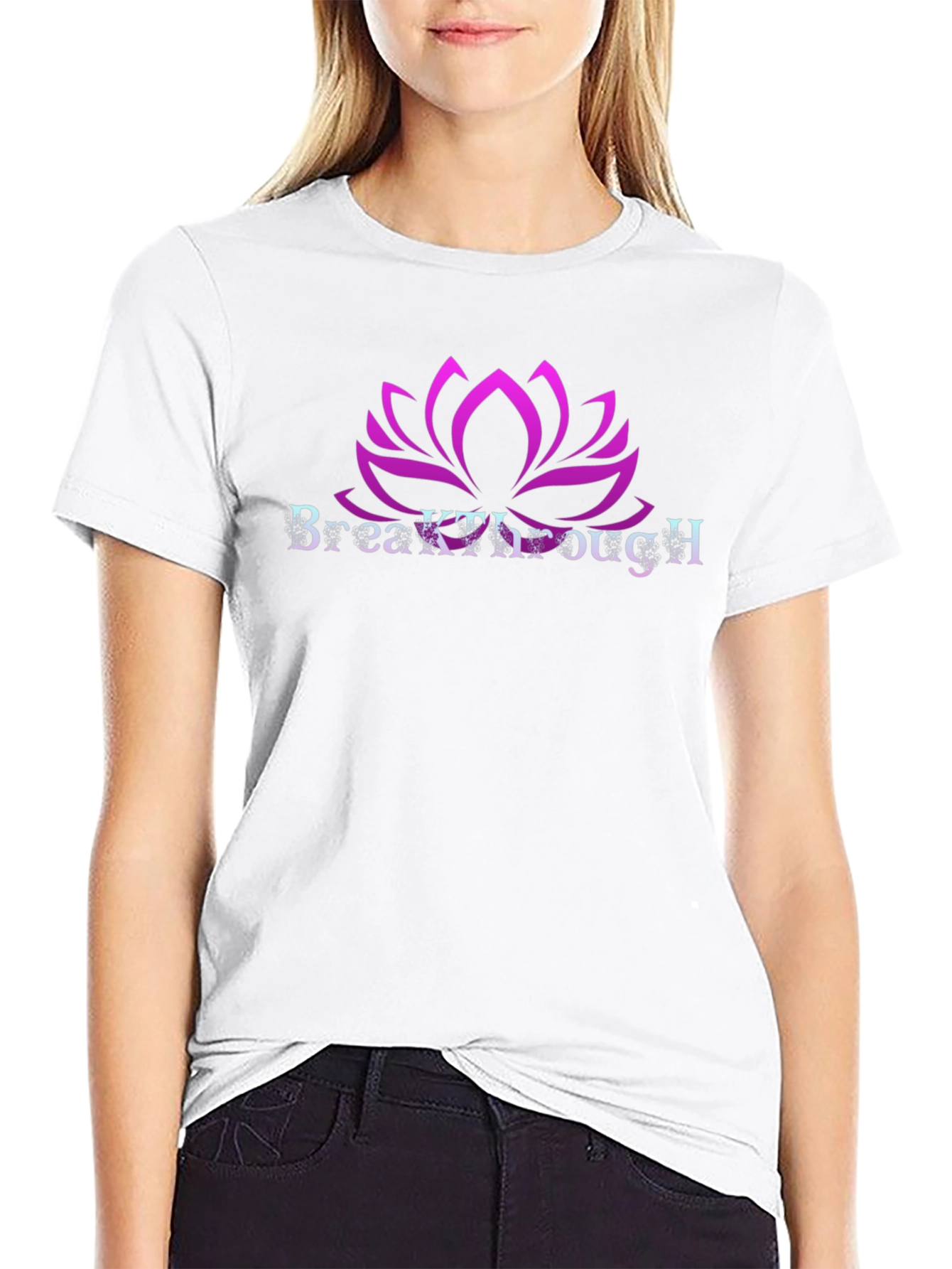 Breakthrough Lotus Graphic T-Shirt - Stylish and Unique