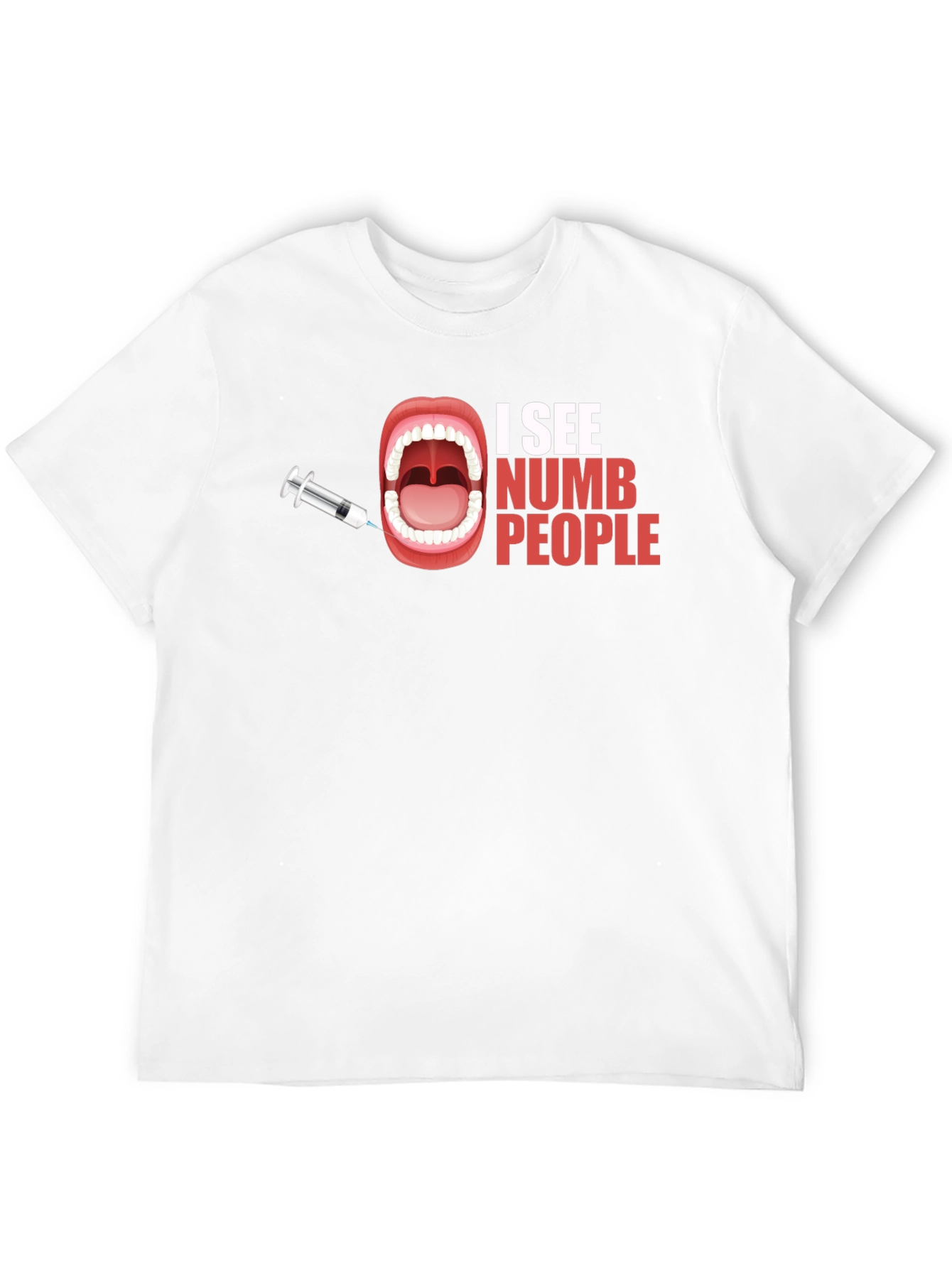 I See Numb People Black Graphic Tee