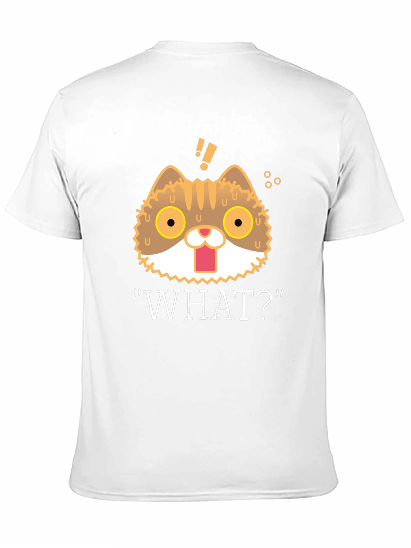 Funny Cat WHAT!? Graphic T-Shirt - Unisex