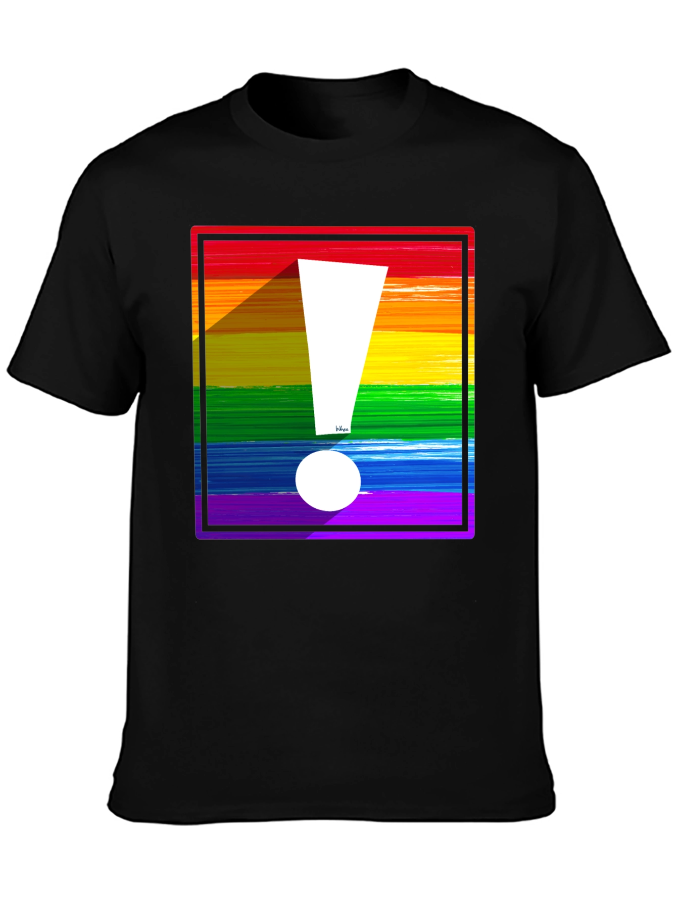 Rainbow Exclamation Tee - Bold Pride Statement