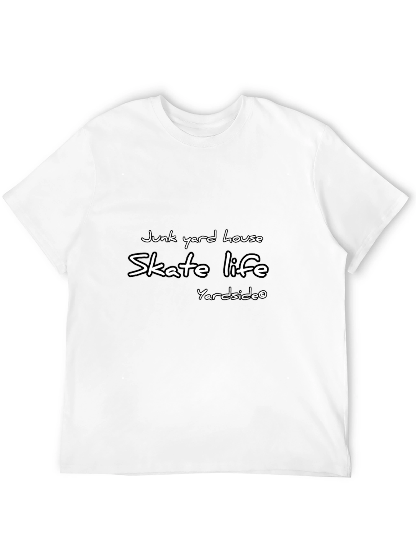 Junk Yard House Skate Life Black Graphic T-Shirt