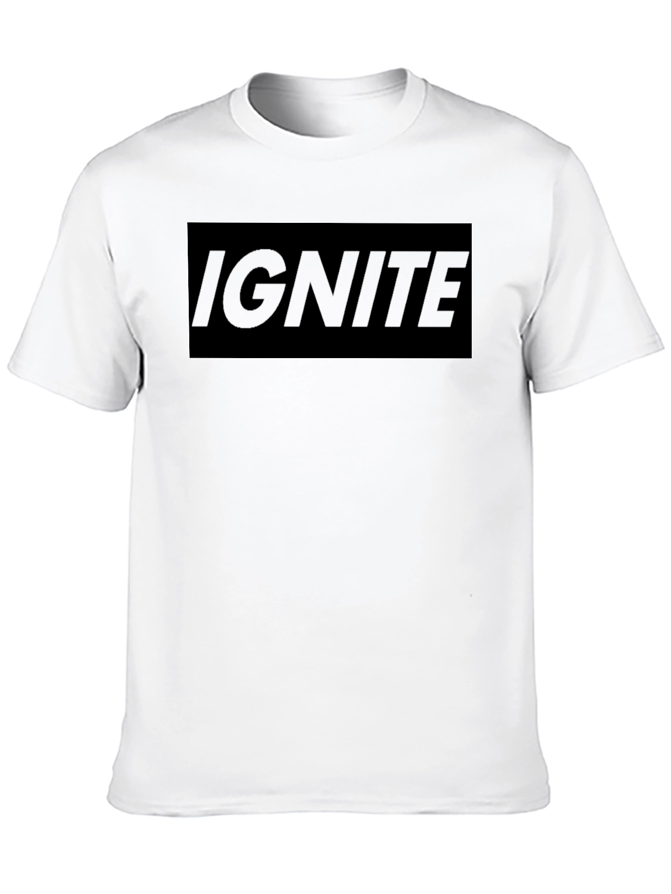 Mens Black Ignite Graphic Tee