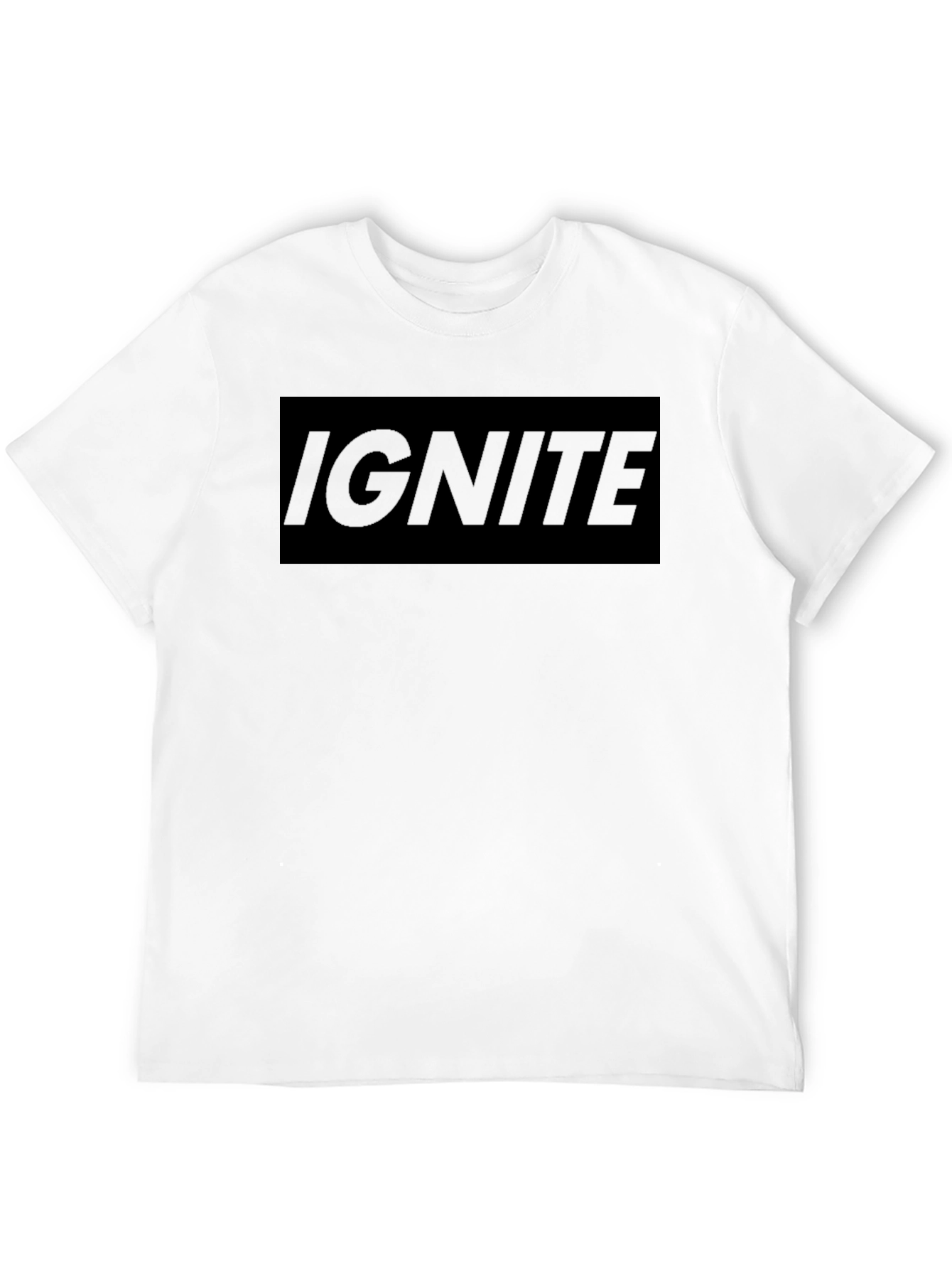 Mens Black Ignite Graphic Tee