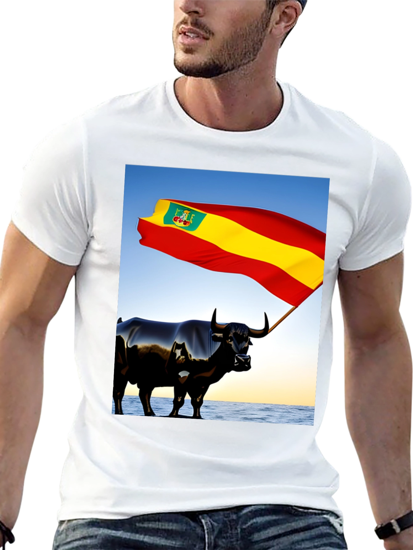 Spanish Bull Flag Graphic Tee
