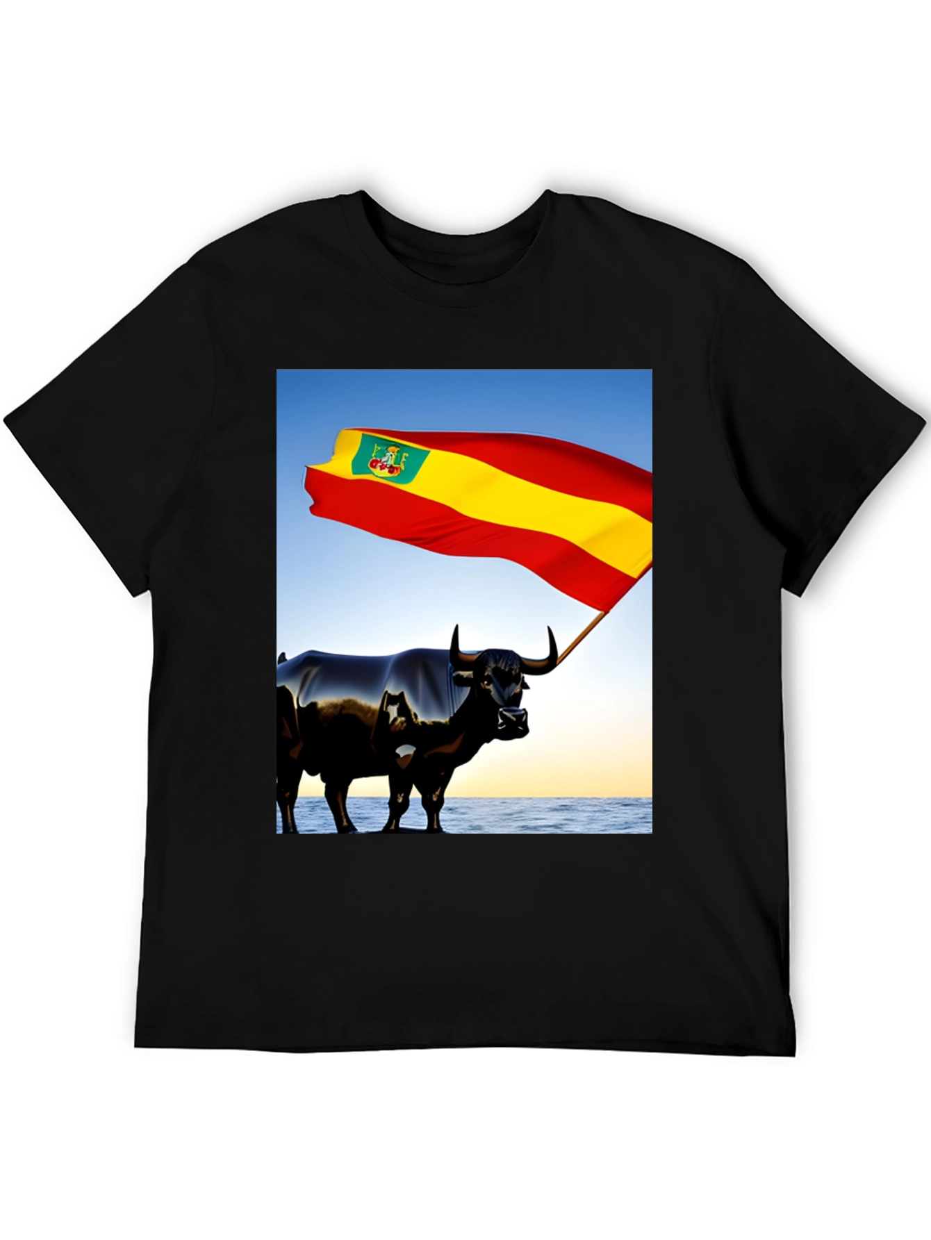 Spanish Bull Flag Graphic Tee