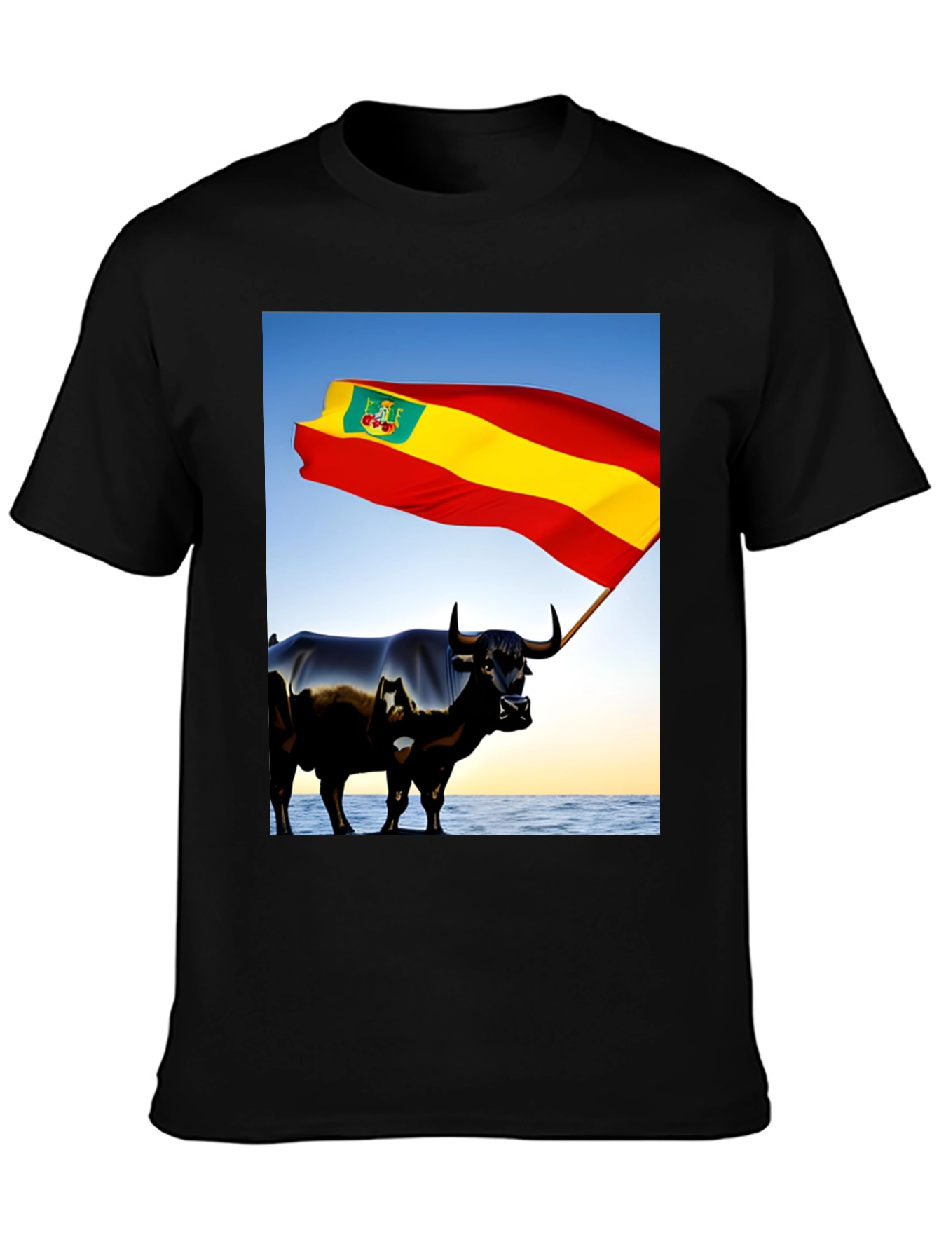Spanish Bull Flag Graphic Tee