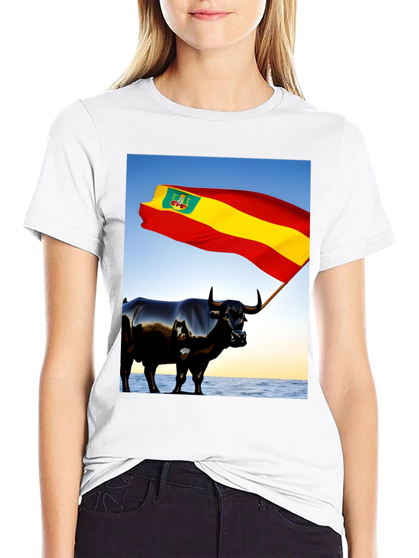 Spanish Bull Flag Graphic Tee