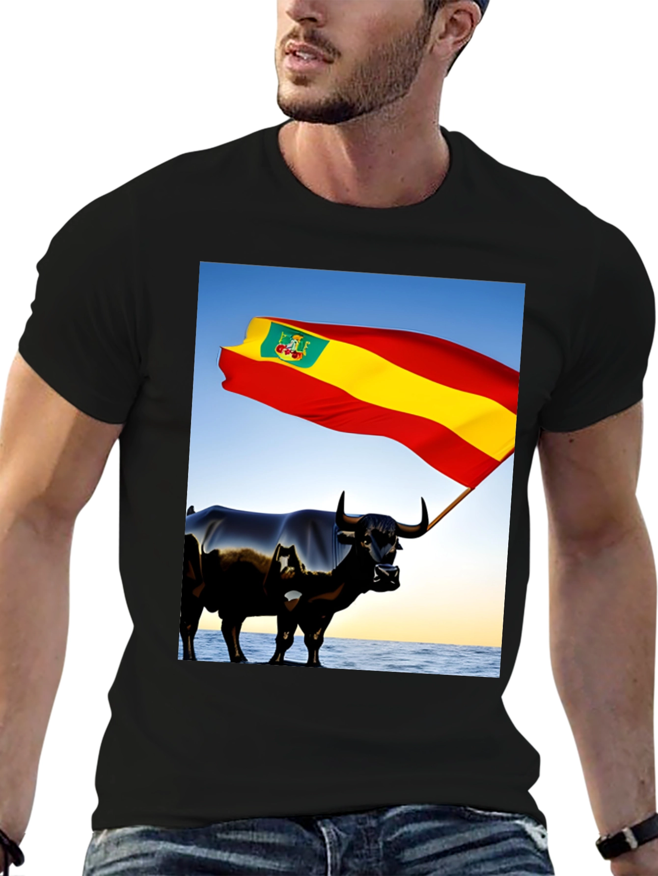 Spanish Bull Flag Graphic Tee