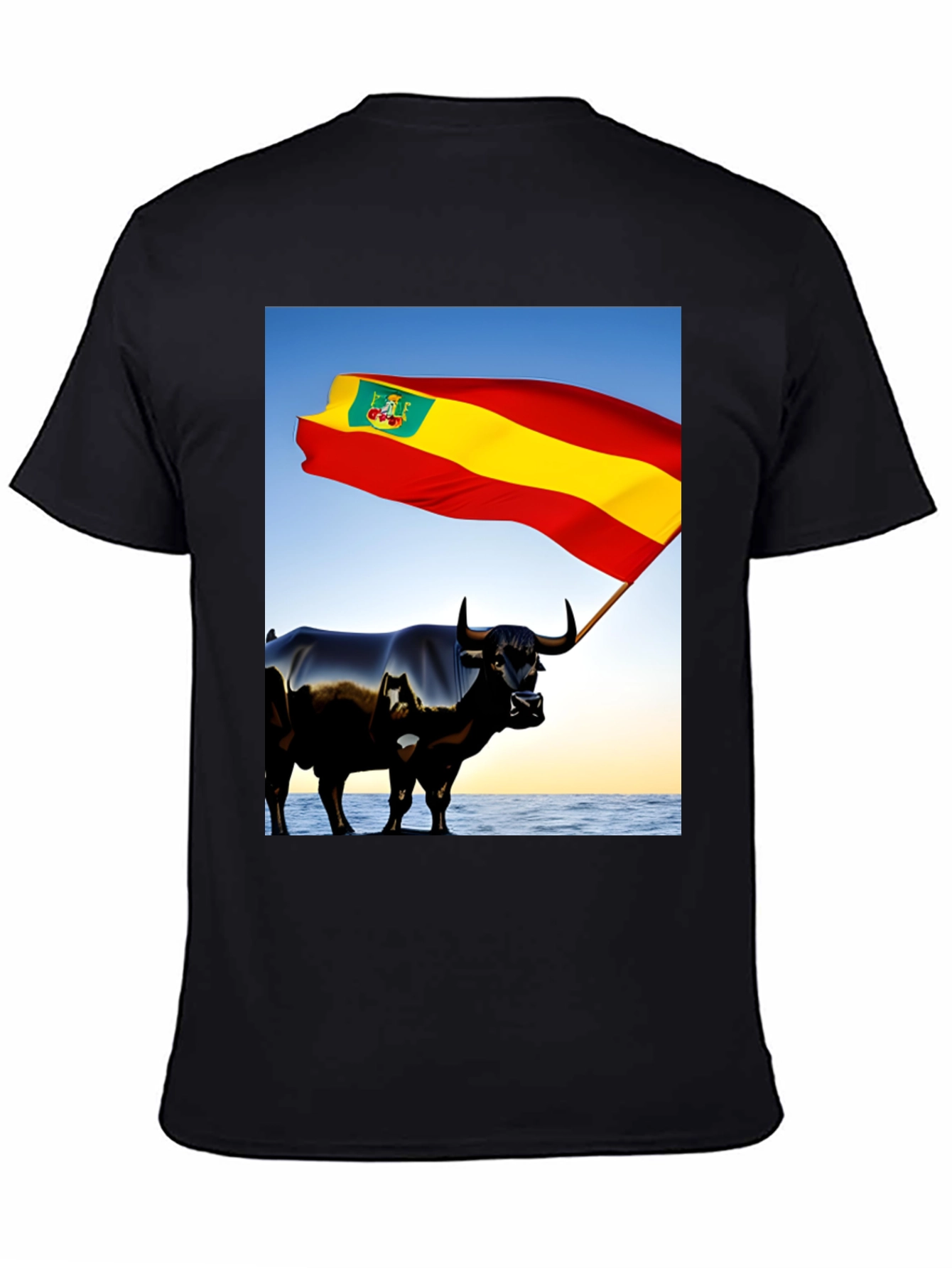 Spanish Bull Flag Graphic Tee