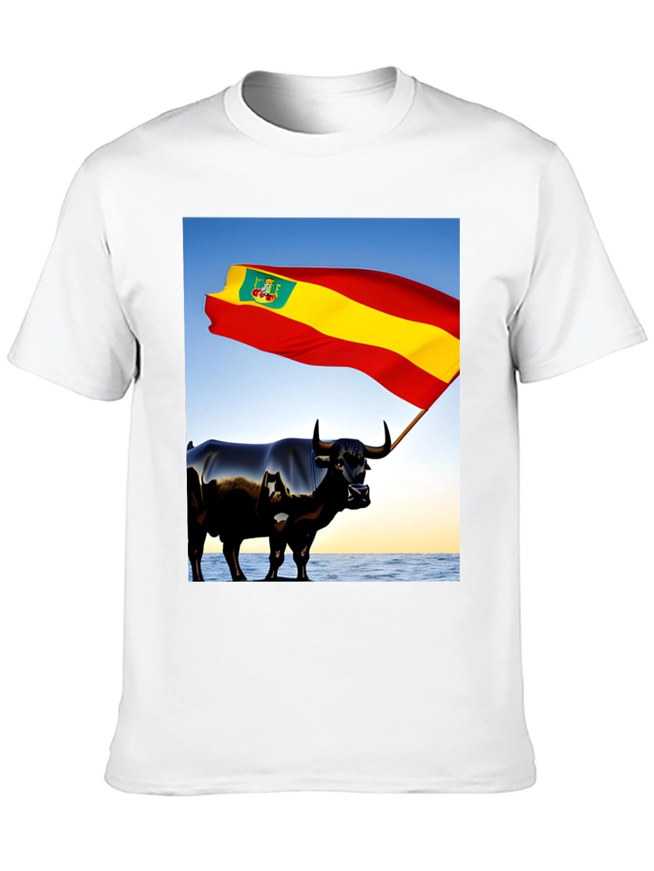Spanish Bull Flag Graphic Tee