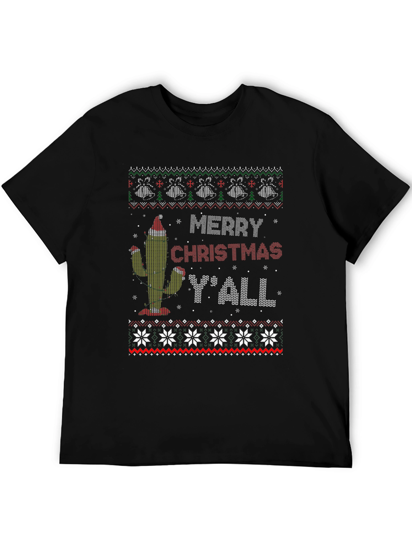 Merry Christmas Yall Cactus T-Shirt