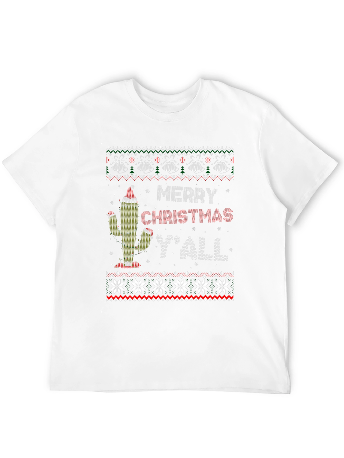Merry Christmas Yall Cactus T-Shirt