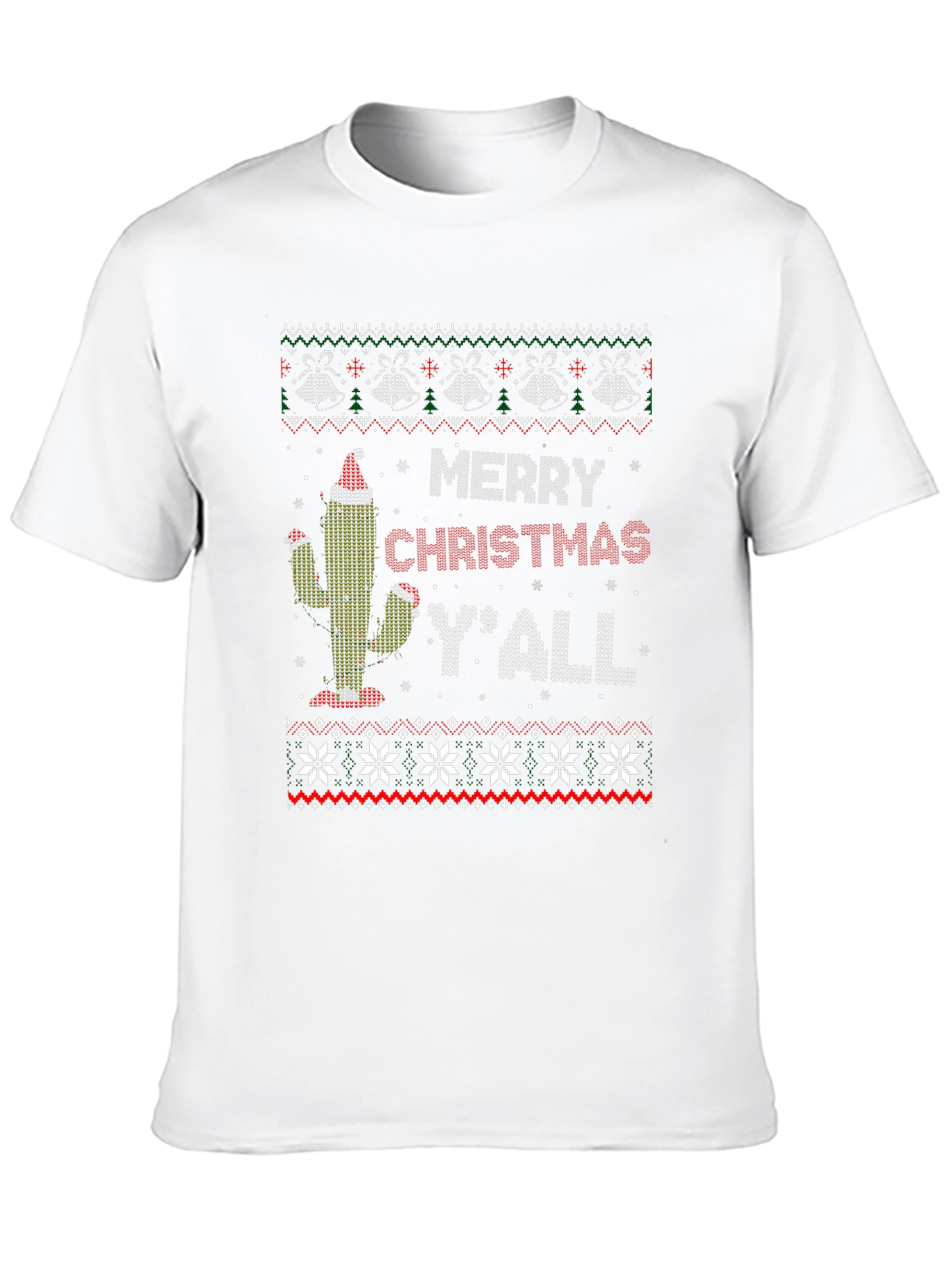 Merry Christmas Yall Cactus T-Shirt