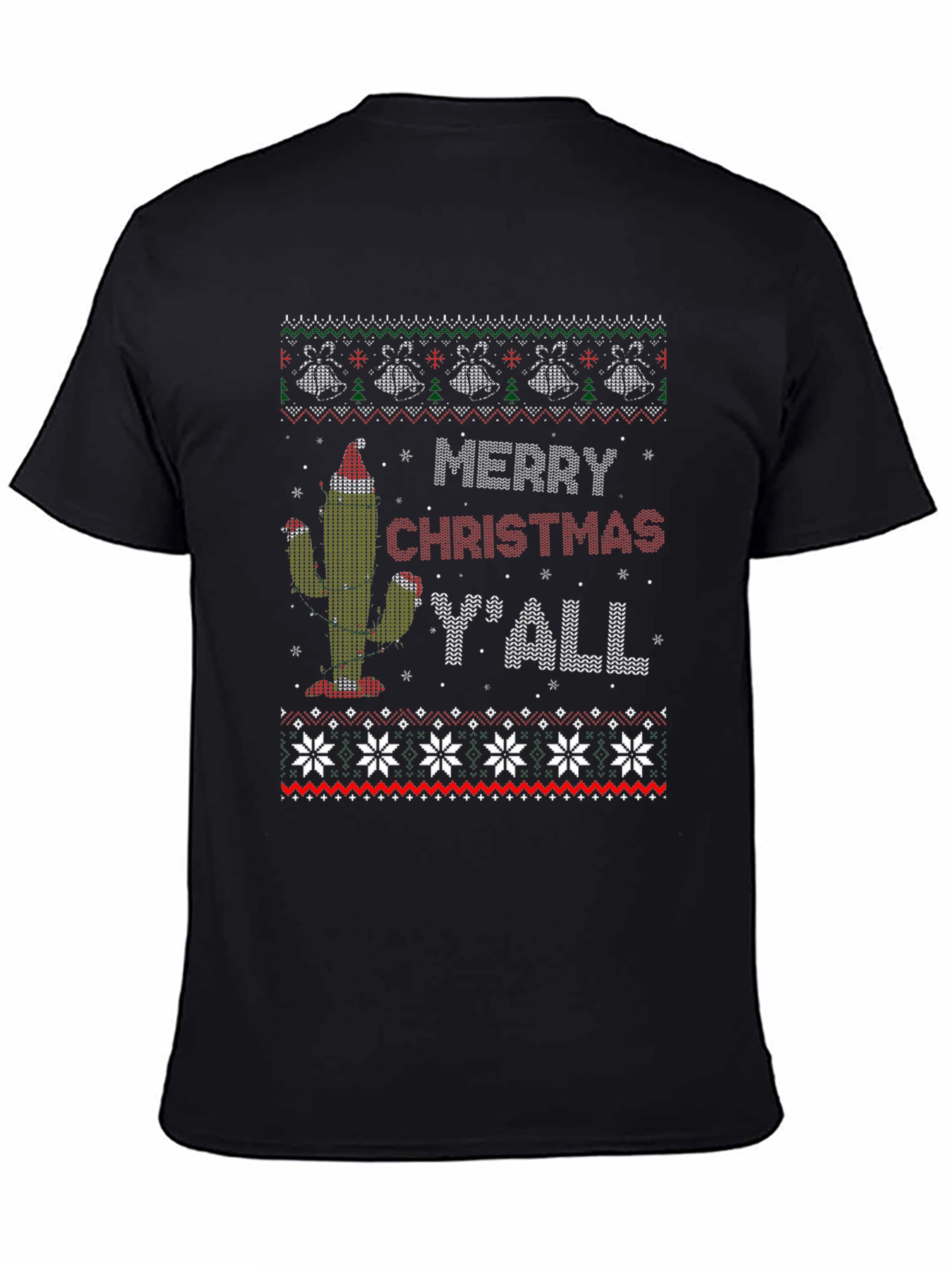 Merry Christmas Yall Cactus T-Shirt