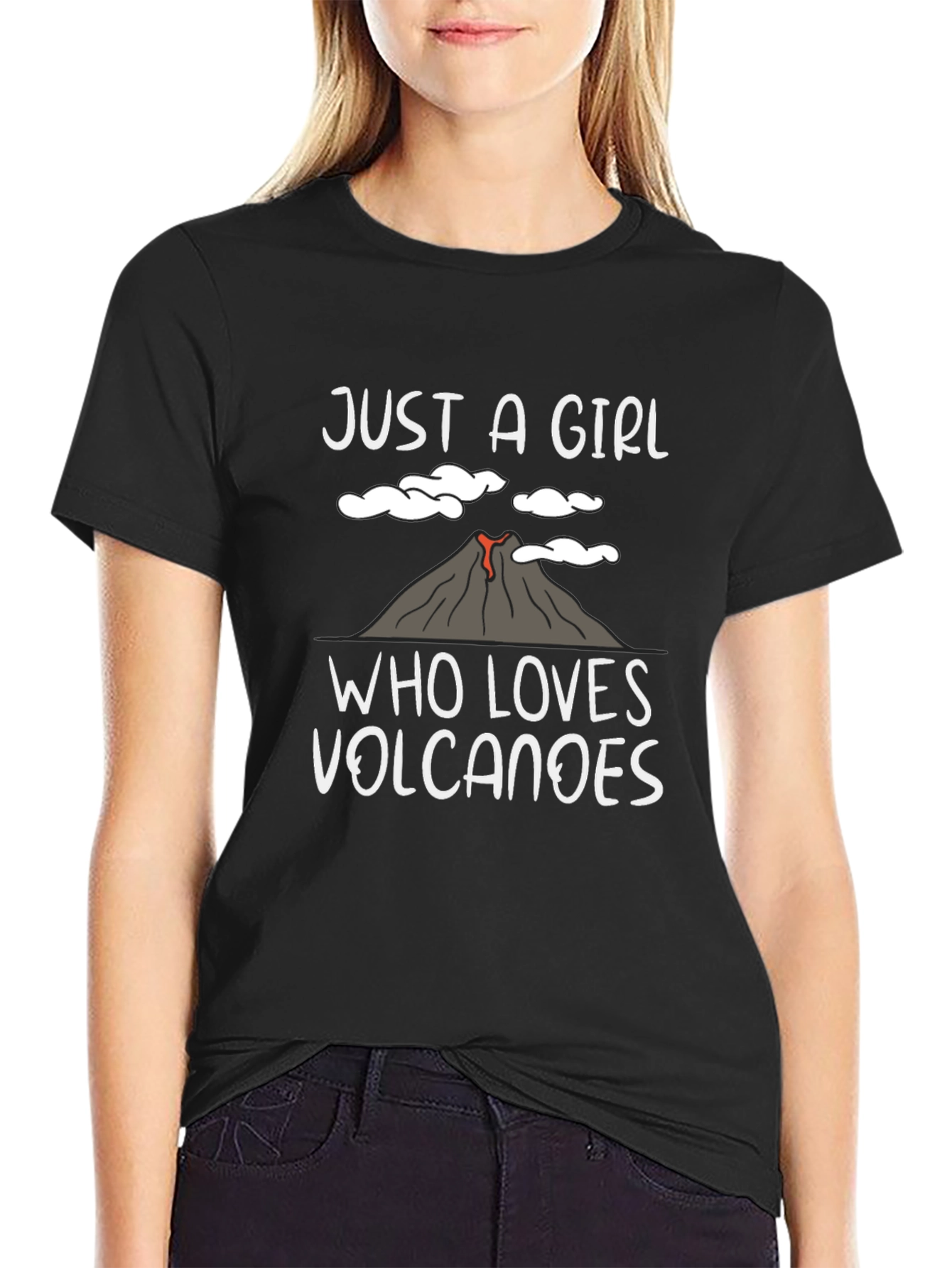 Volcano Lover Girls Graphic T-Shirt