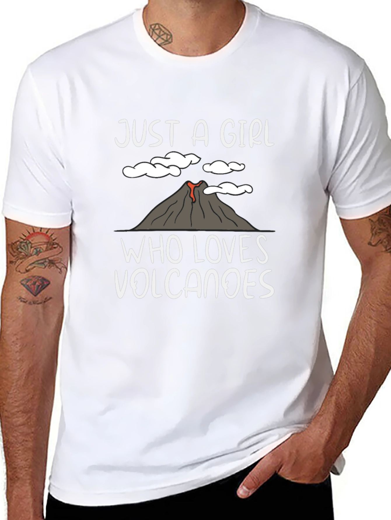 Volcano Lover Girls Graphic T-Shirt