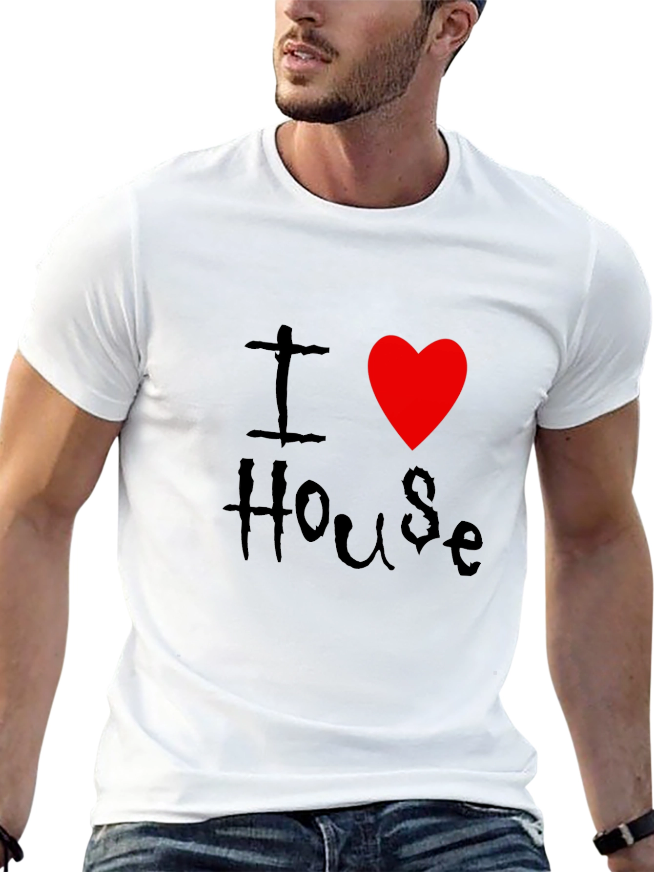 I Heart House Music T-Shirt - Graphic Print