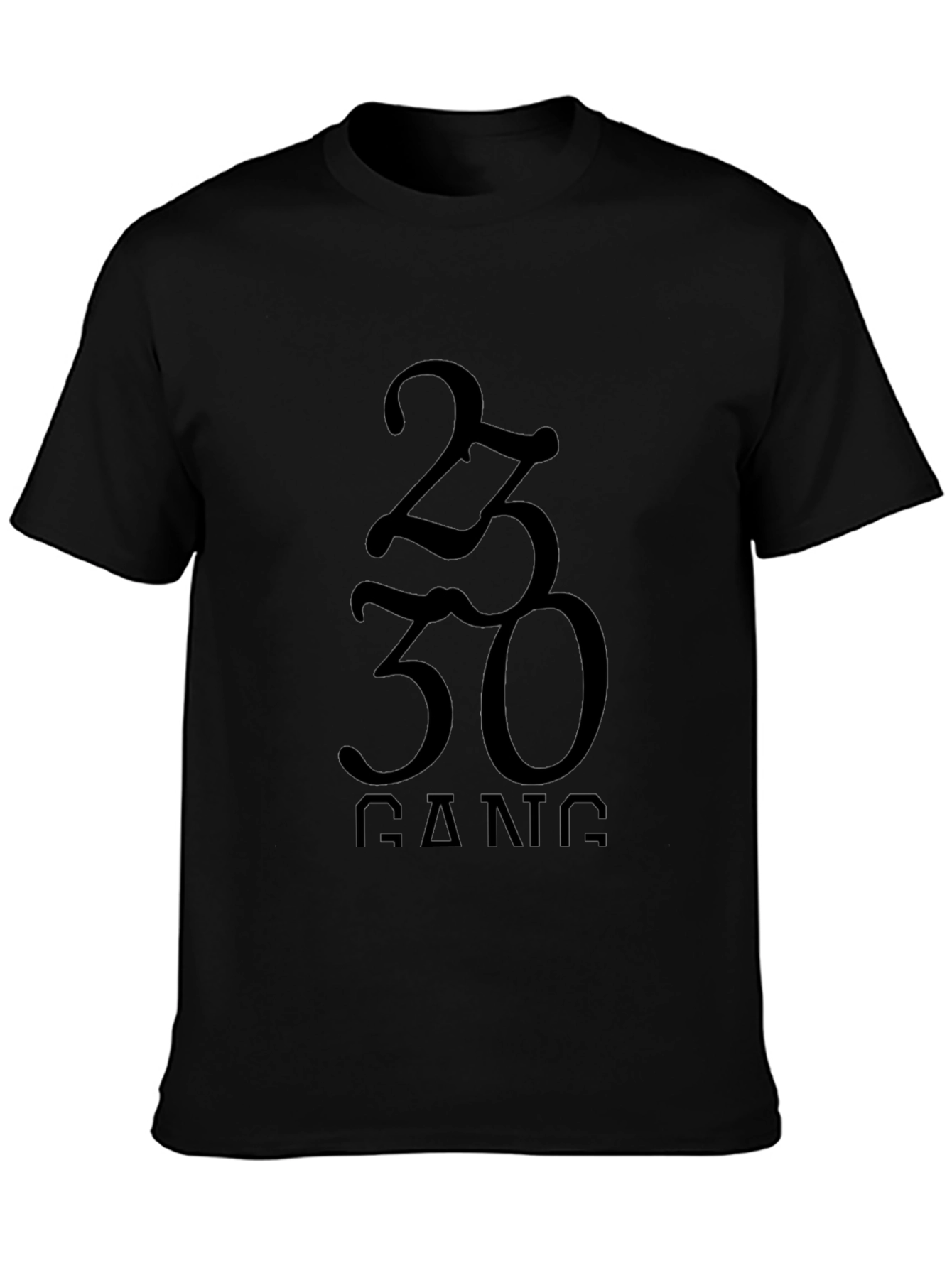 2330 Gang Black Graphic T-Shirt