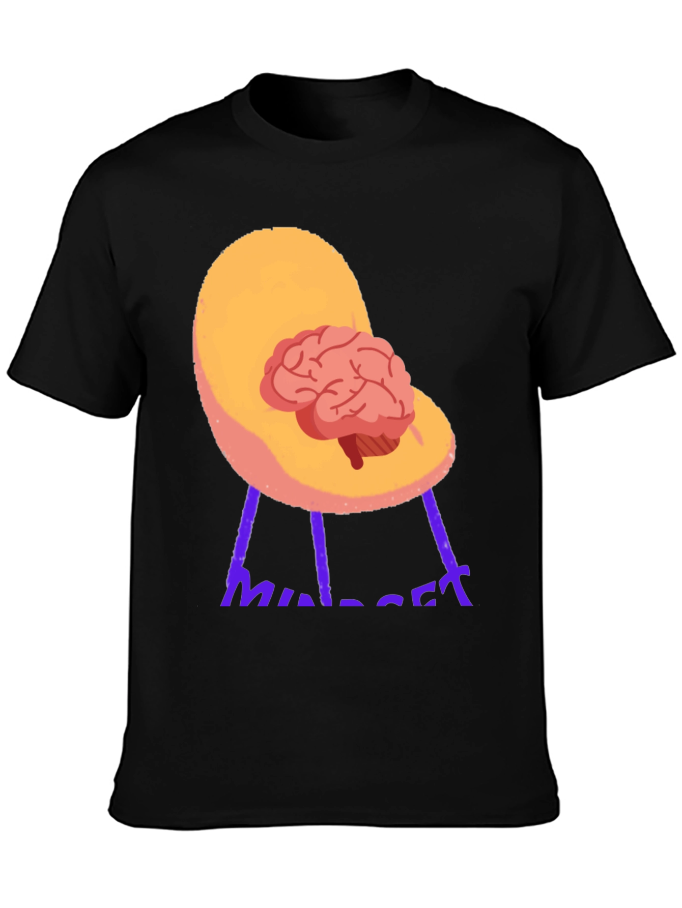 Brain on Chair Graphic Tee - Thinkers Shirt