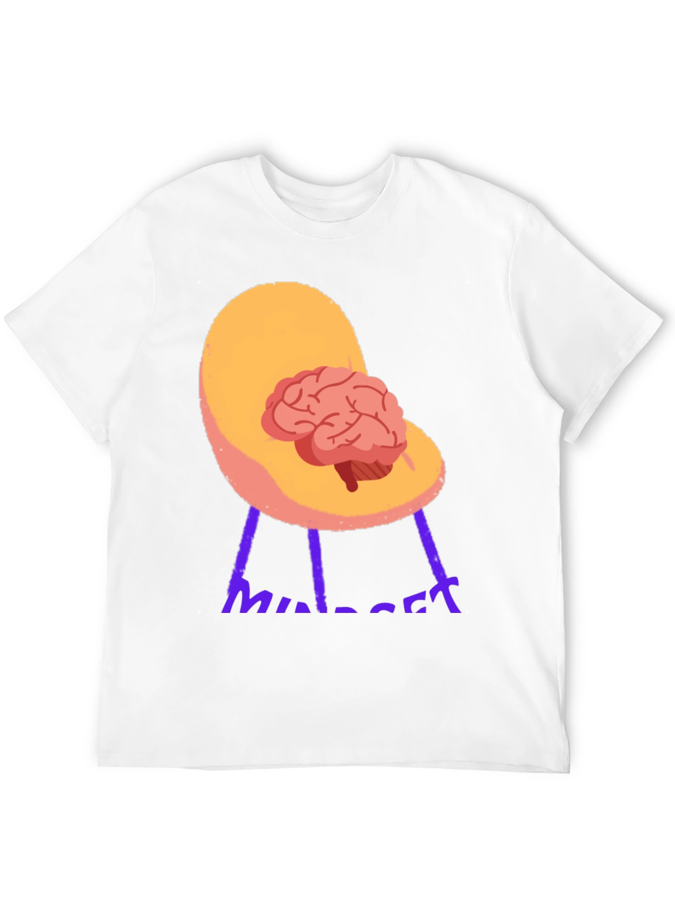 Brain on Chair Graphic Tee - Thinkers Shirt