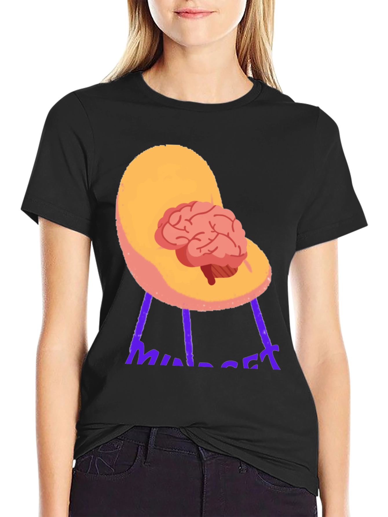 Brain on Chair Graphic Tee - Thinkers Shirt