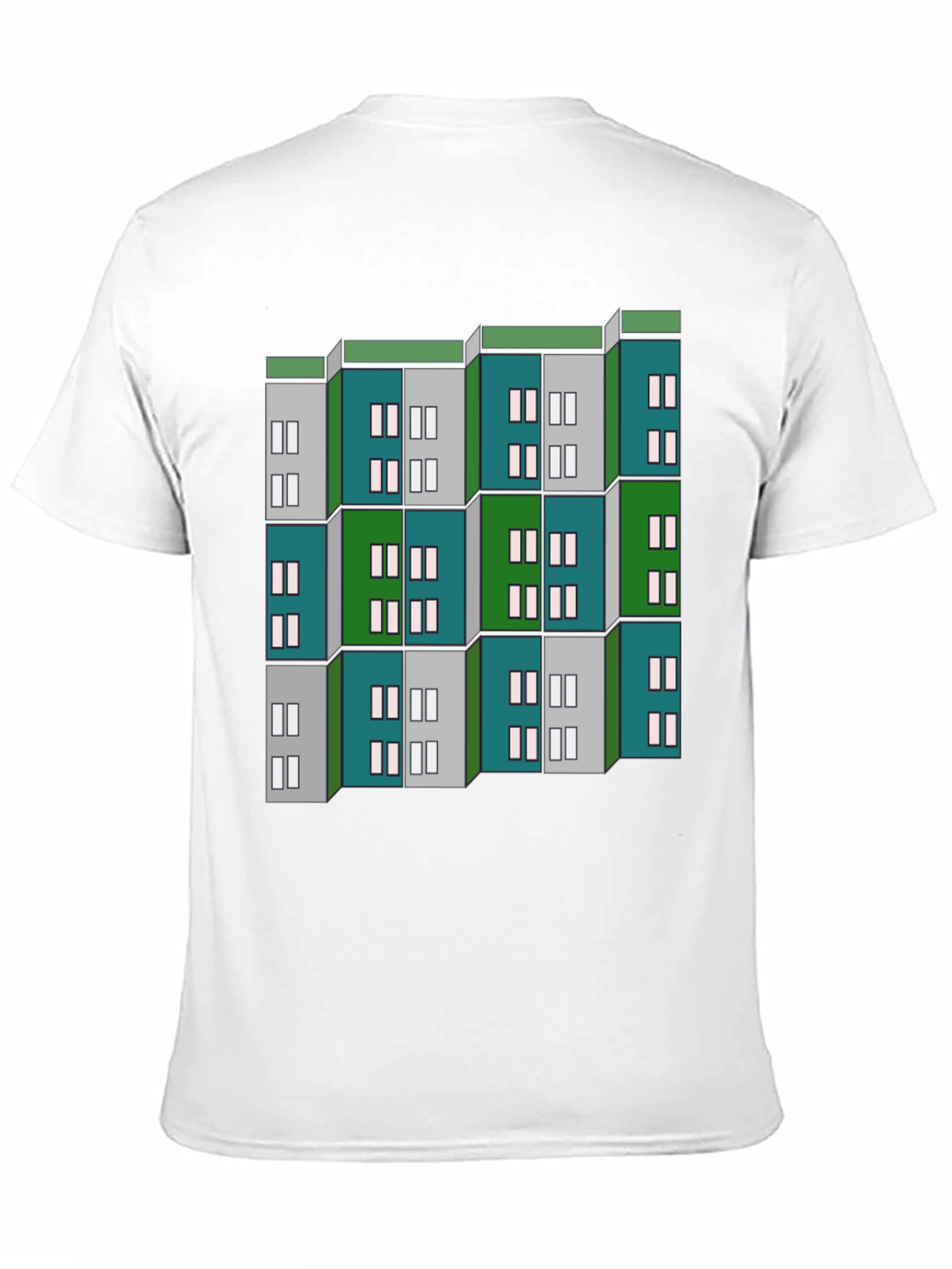 Geometric Building Block Graphic Tee