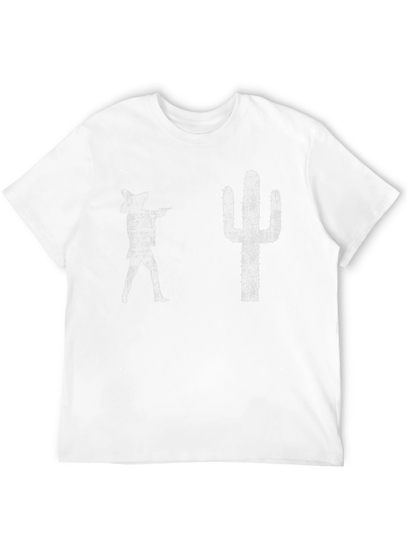 Retro Western Graphic Tee - Cactus Cowboy
