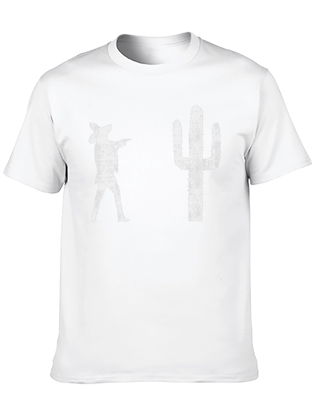 Retro Western Graphic Tee - Cactus Cowboy