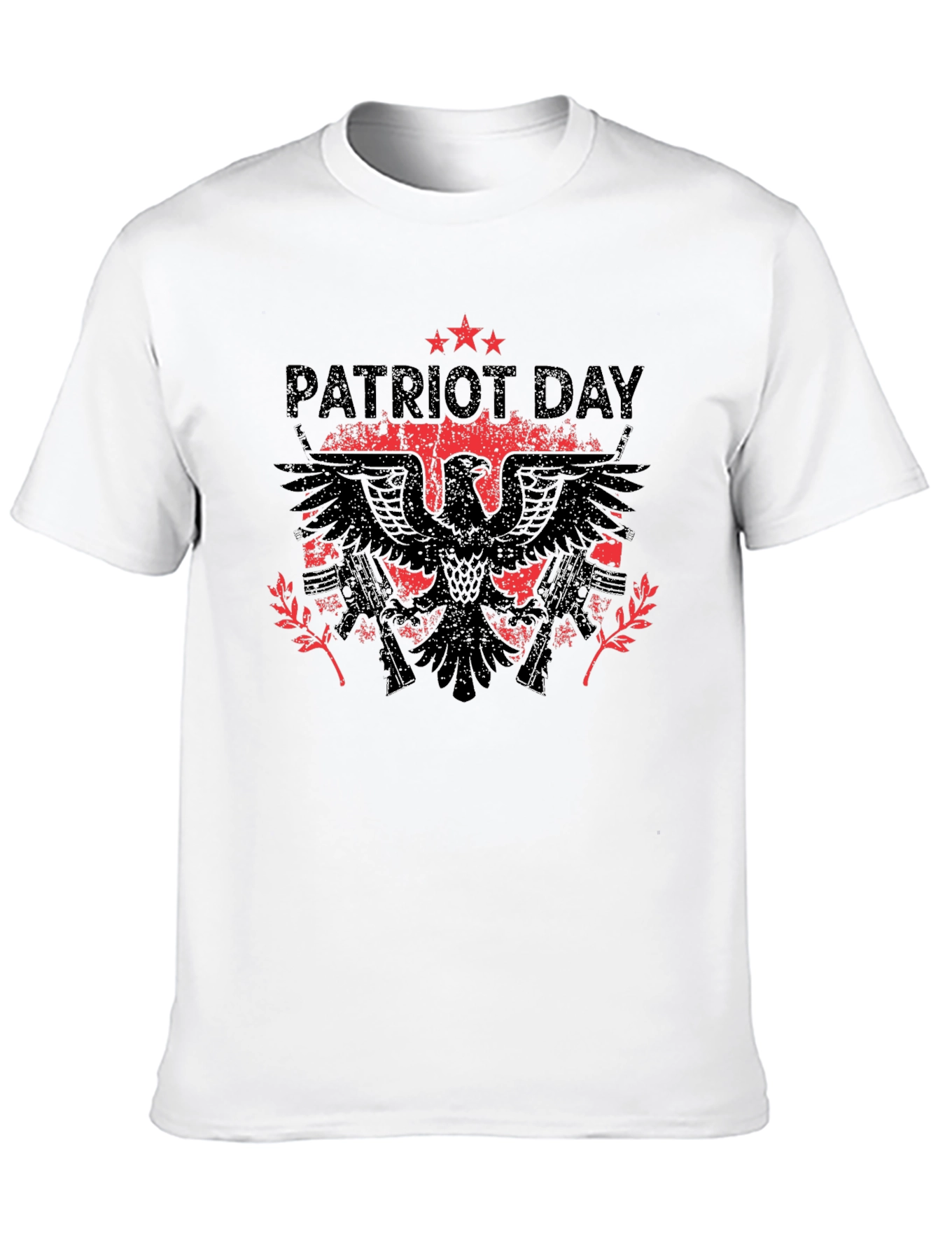 Patriot Day Eagle Graphic Black T-Shirt