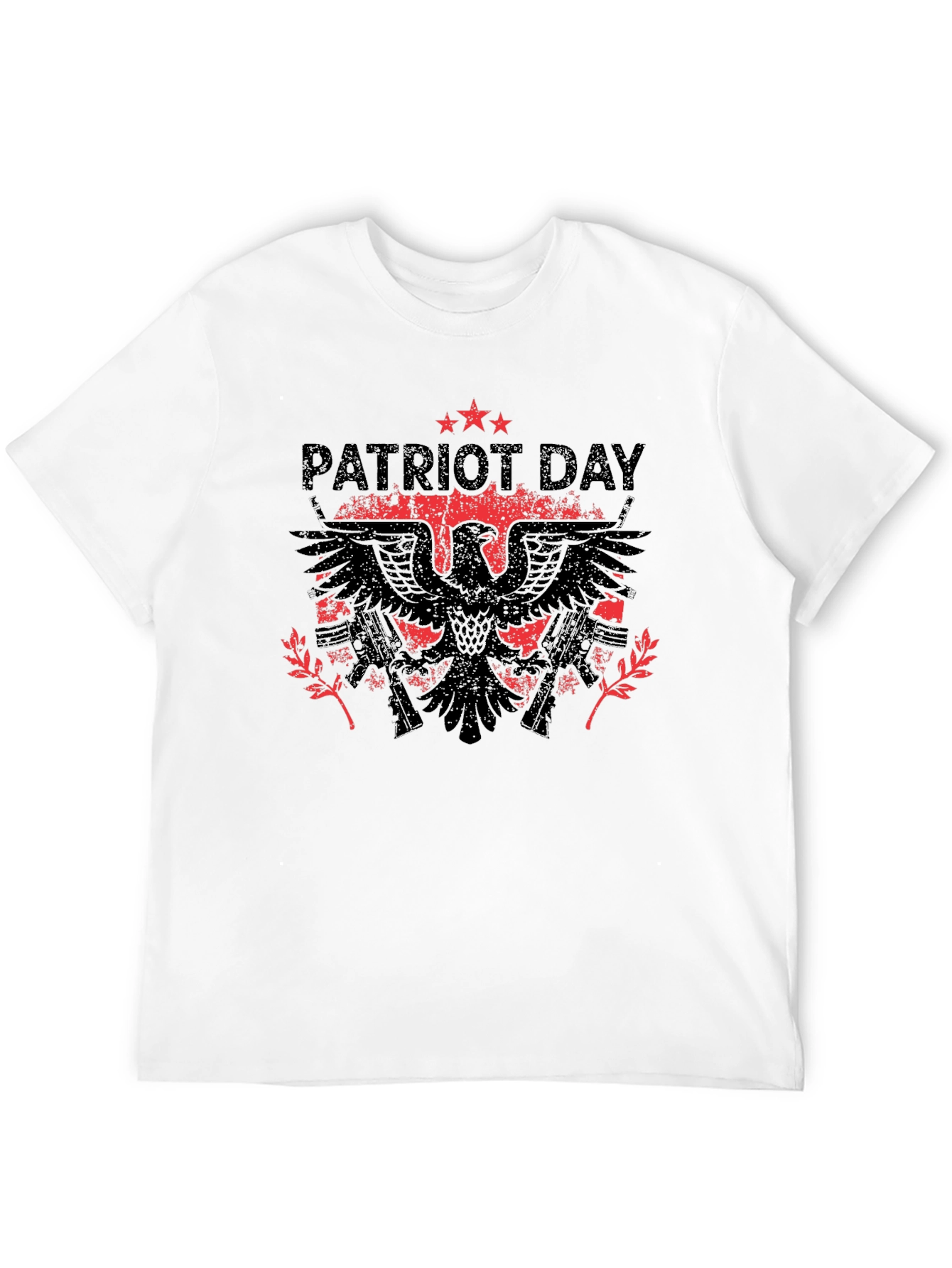 Patriot Day Eagle Graphic Black T-Shirt