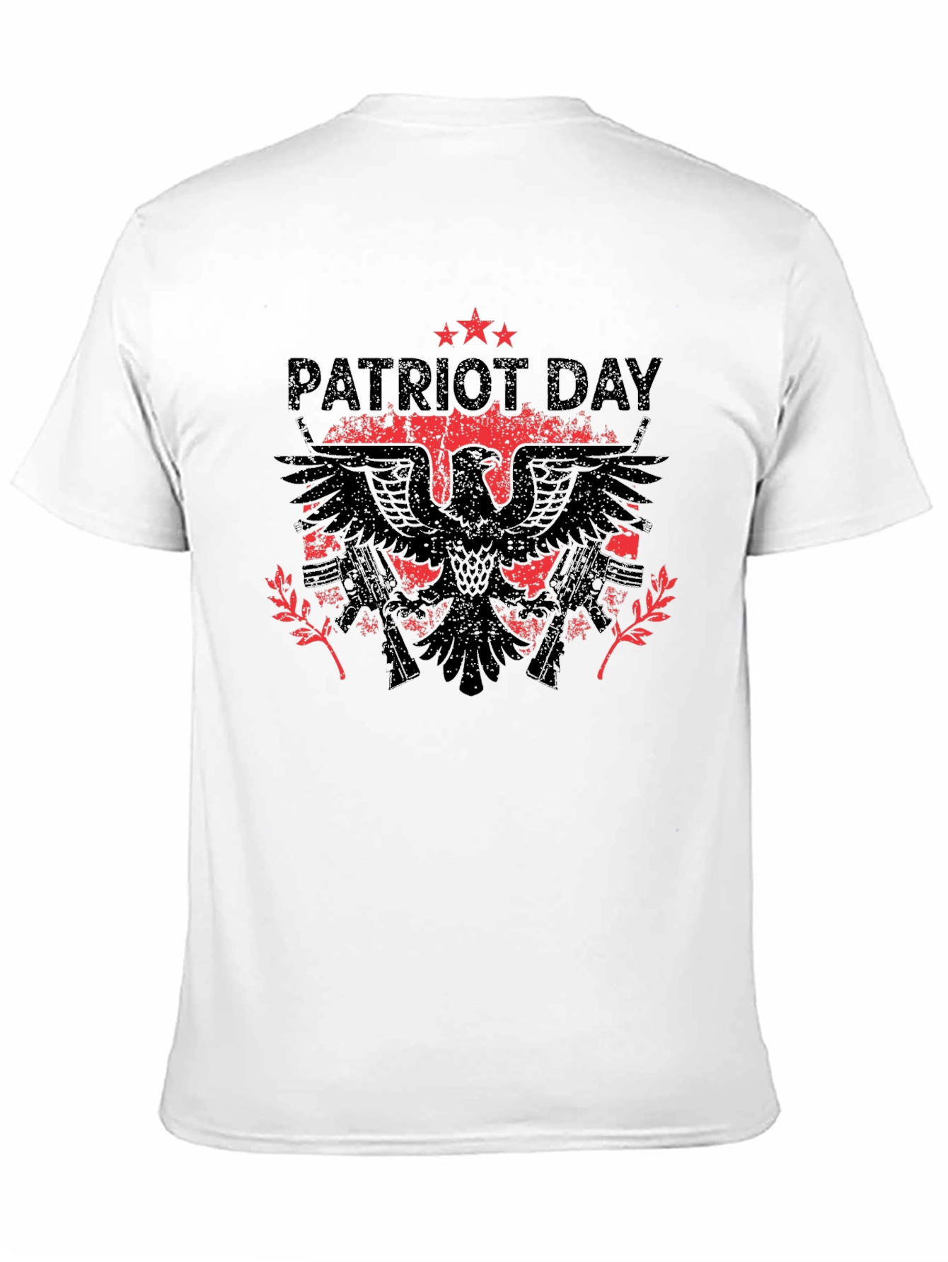 Patriot Day Eagle Graphic Black T-Shirt